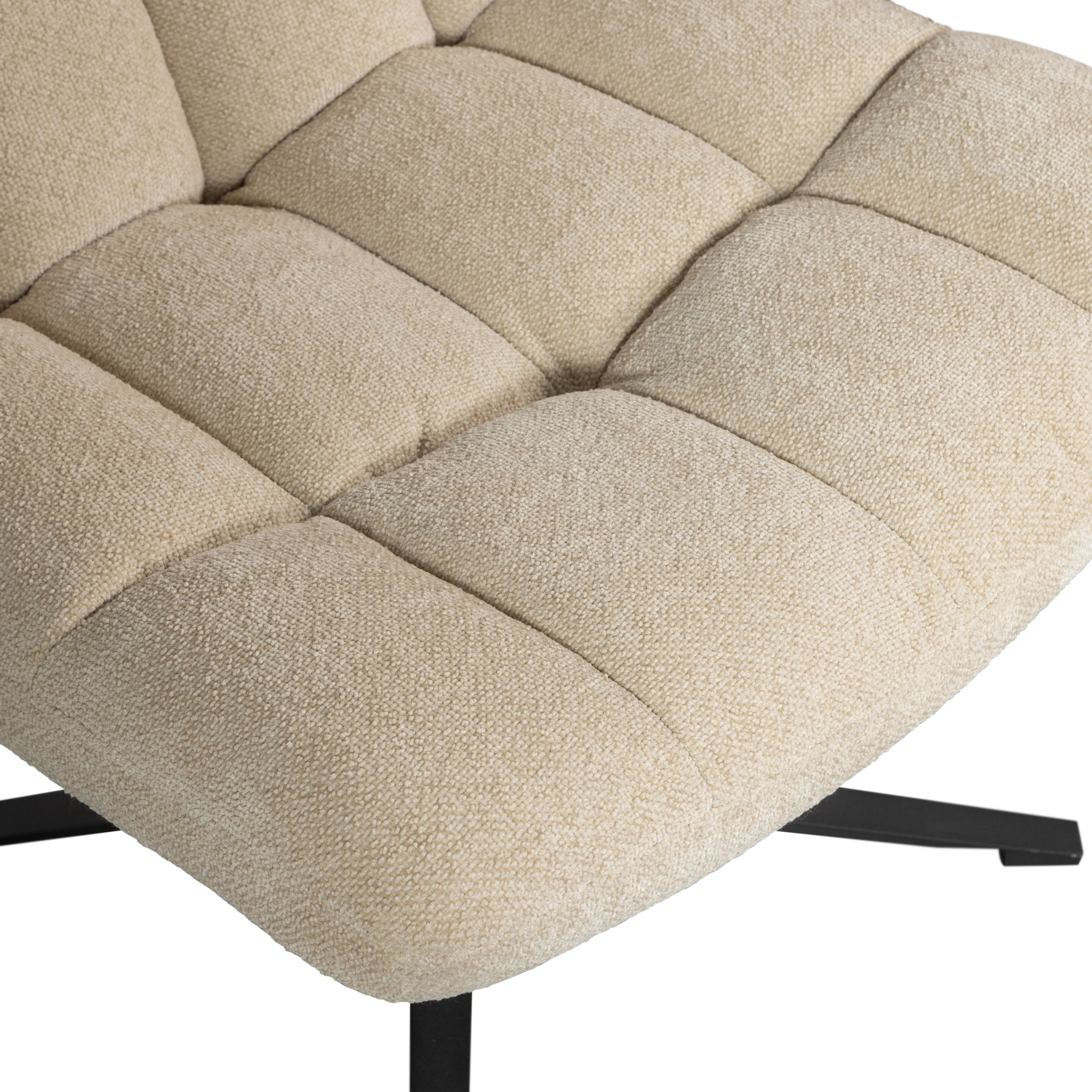 WOOOD Drehsessel »Job«, Bouclé-Polsterung, Relaxsessel, H 101 cm x B 70 cm