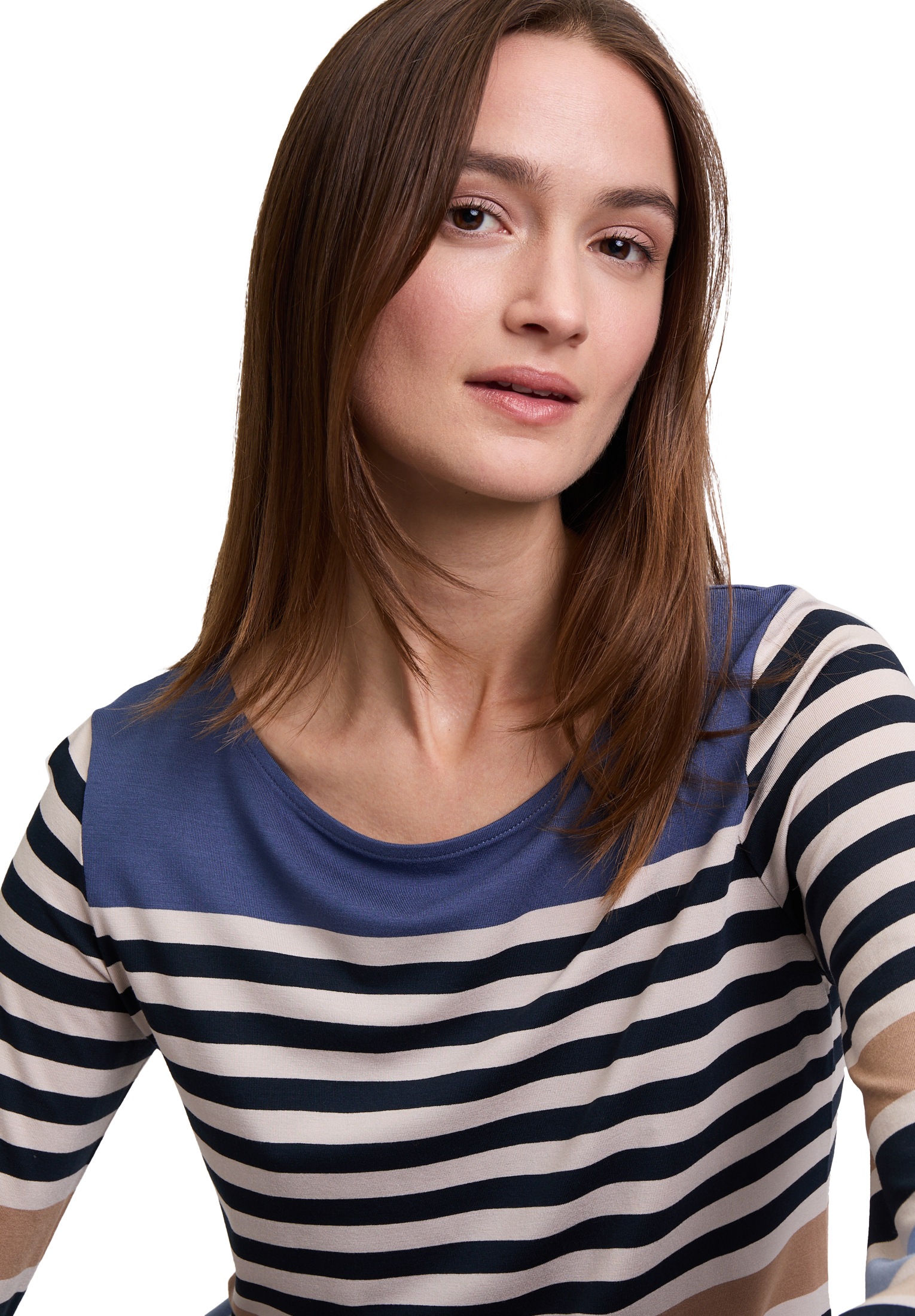 Betty Barclay 3/4-Arm-Shirt »Betty Barclay Damen Basic Shirt mit U-Boot-Ausschnitt«, (1 tlg.), Druck