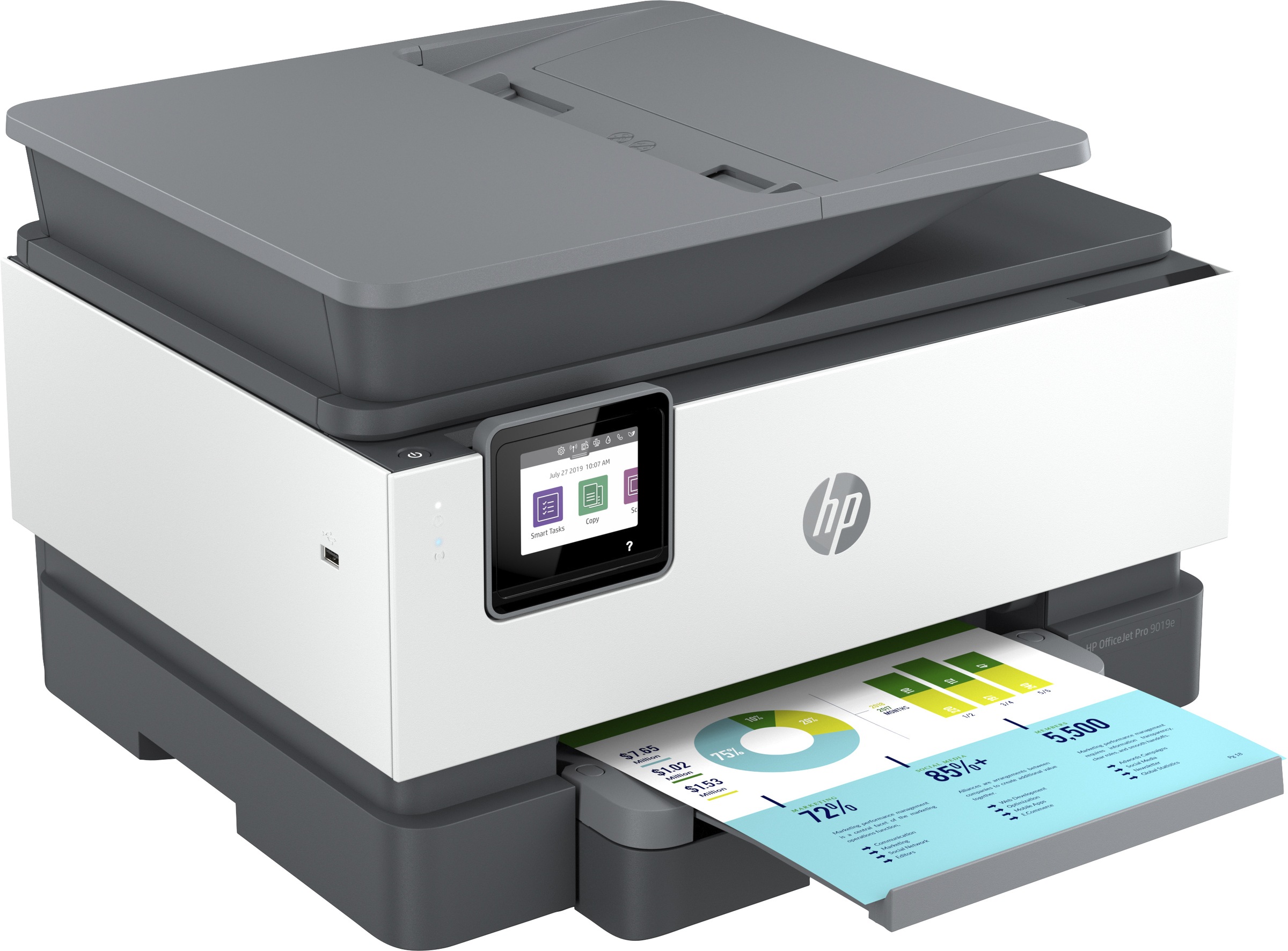 HP Multifunktionsdrucker »OfficeJet Pro 9019e«, 12 Monate gratis Drucken mit HP Instant Ink inklusive