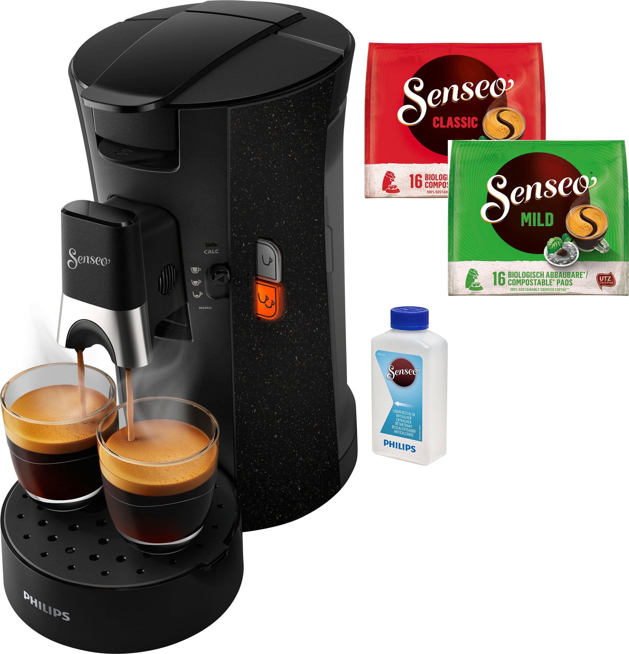 Philips Senseo Kaffeepadmaschine »Select ECO CSA240/20«, inkl.  Gratis-Zugaben im Wert von € 14 - UVP, schwarz | BAUR