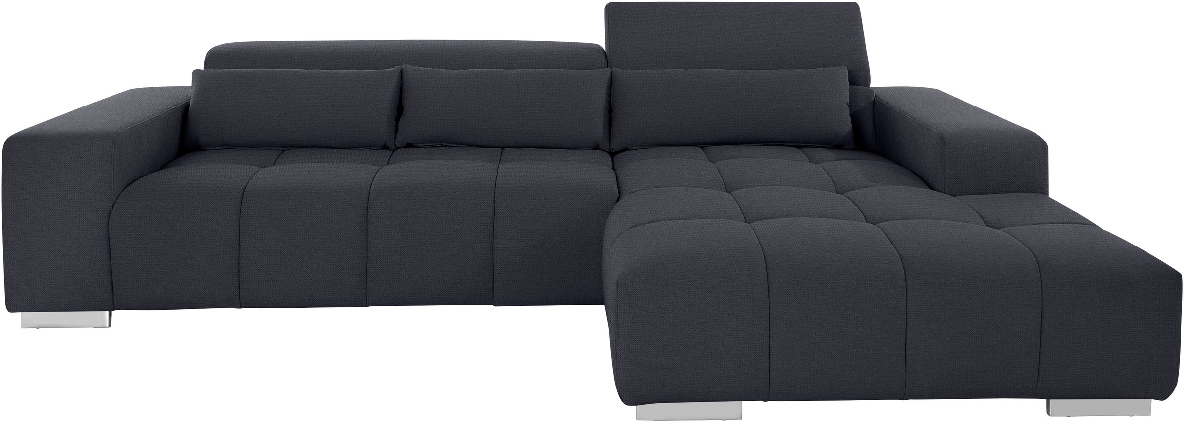 COTTA Ecksofa "Orion L-Form" mit 2x Kopfteilverstellung & 3 Nierenkissen günstig online kaufen