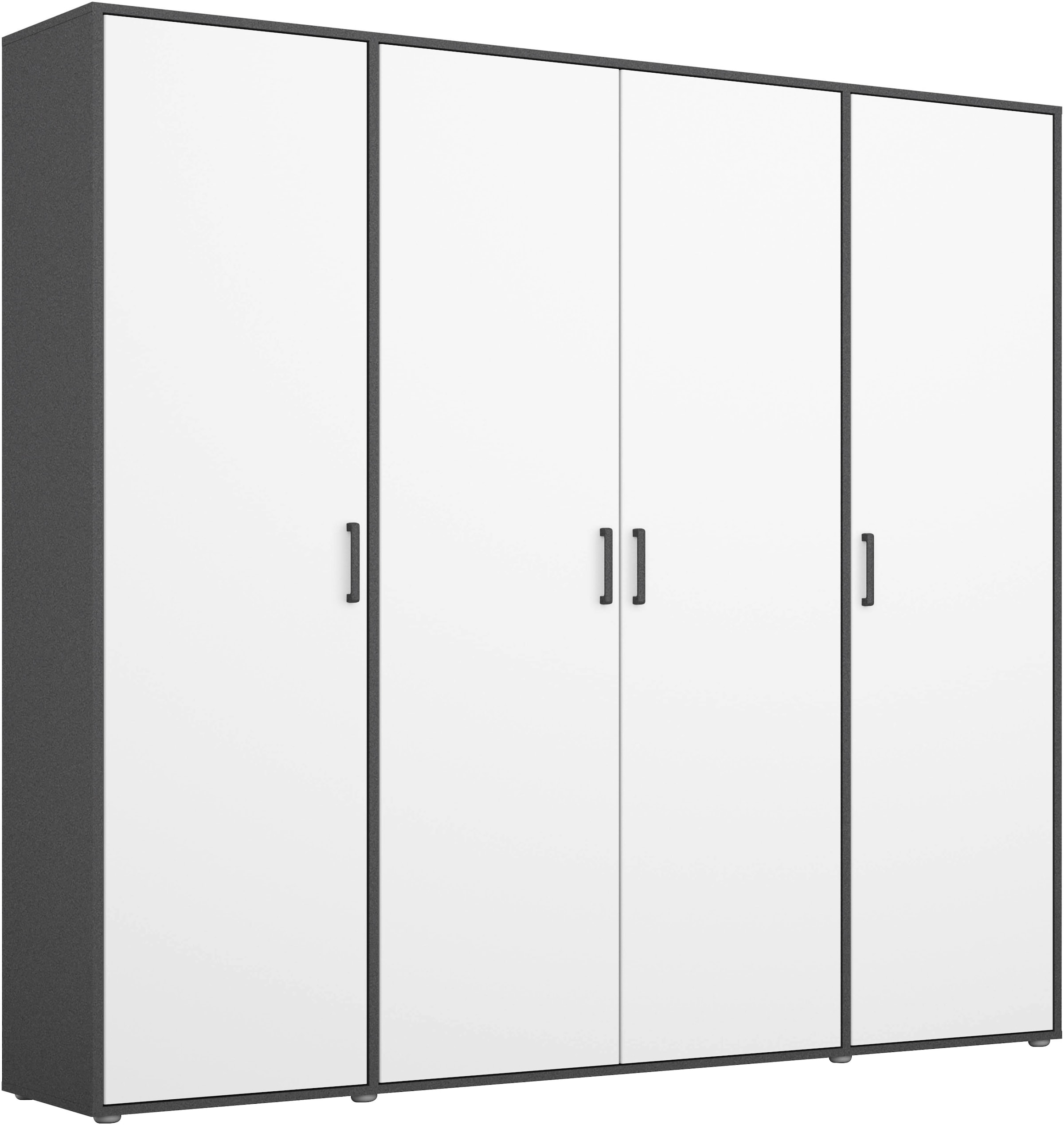 rauch Kleiderschrank "VOYAGER Garderobe Wäscheschrank Schlafzimmer" in 3 verschiedenen Ausstattungen BASIC/CLASSIC/PREMIUM, mit 2 modernen Griffvarianten, viel Stauraum MADE IN GERMANY