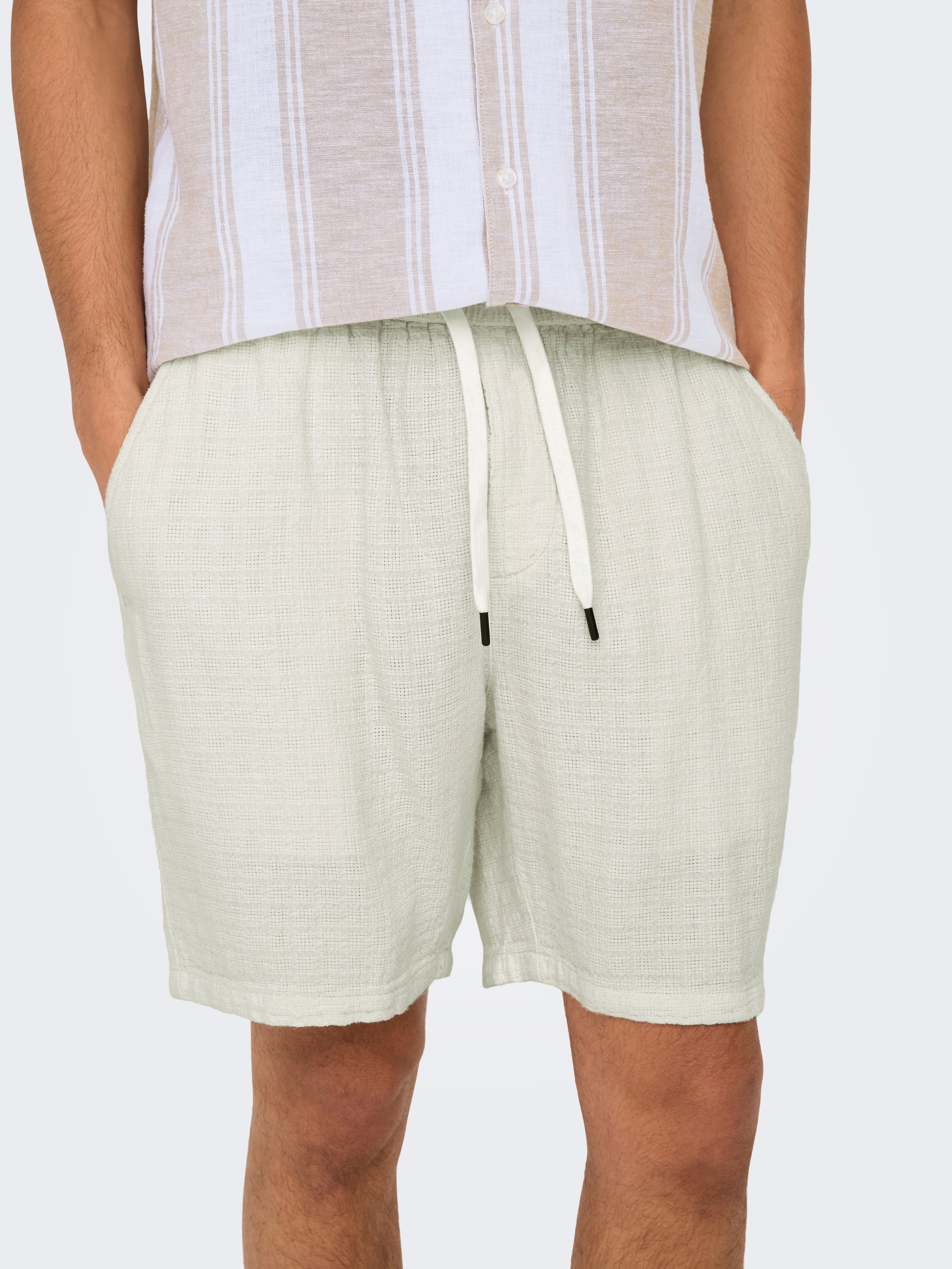 ONLY & SONS "ONSTEL LINEN LATHAM 0257 SHORTS" günstig online kaufen