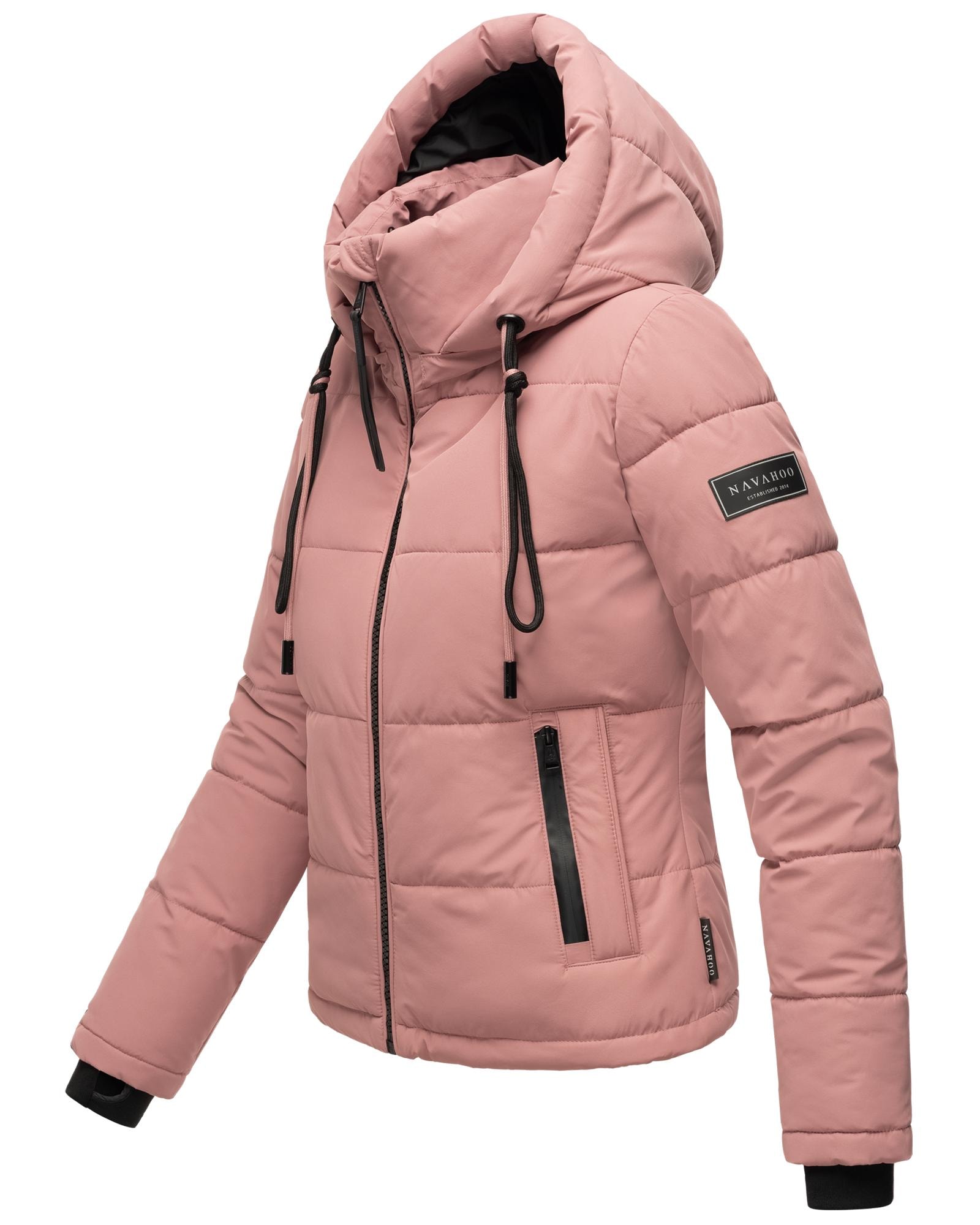 Navahoo Steppjacke »Mit Liebe XIV«, mit Kapuze, Warme gesteppte Damen Winterjacke mit kuscheligem Kragen