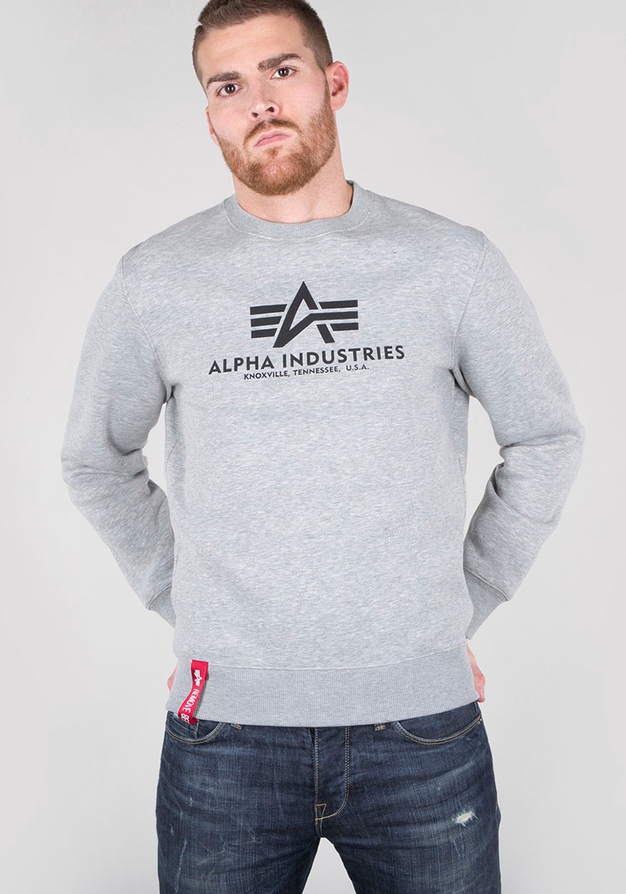 Alpha Industries "Basic Sweater", Baumwollmischung, regular fit