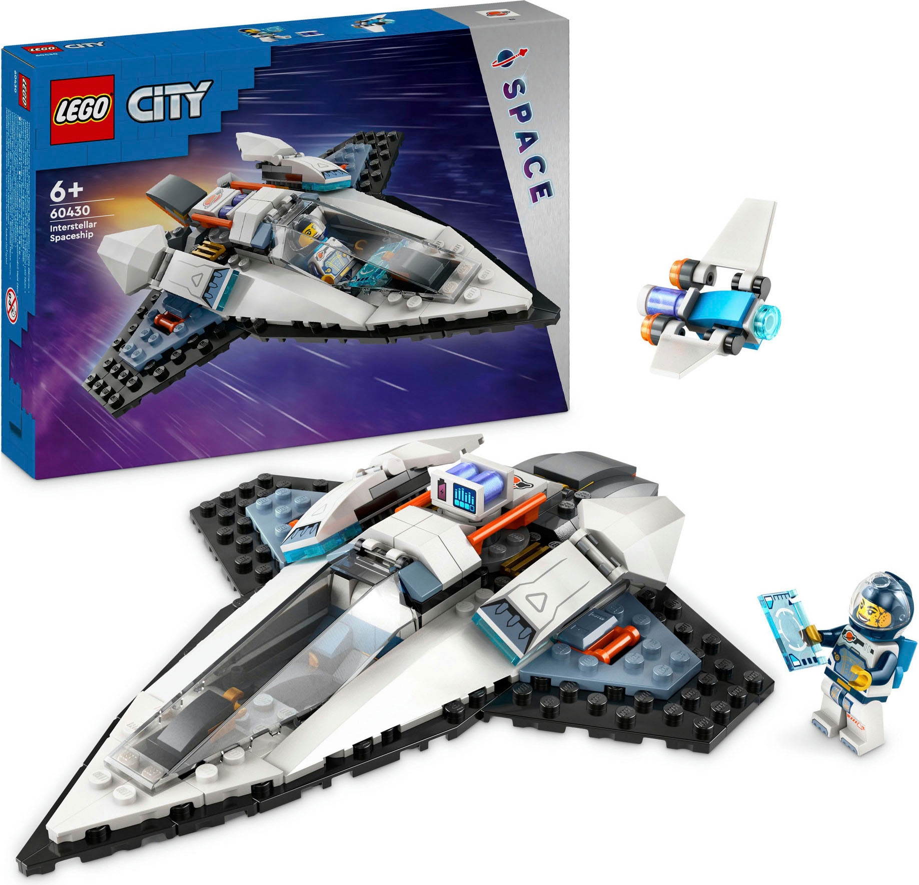 Konstruktionsspielsteine »Raumschiff (60430), LEGO City«, (240 St.), Made in Europe