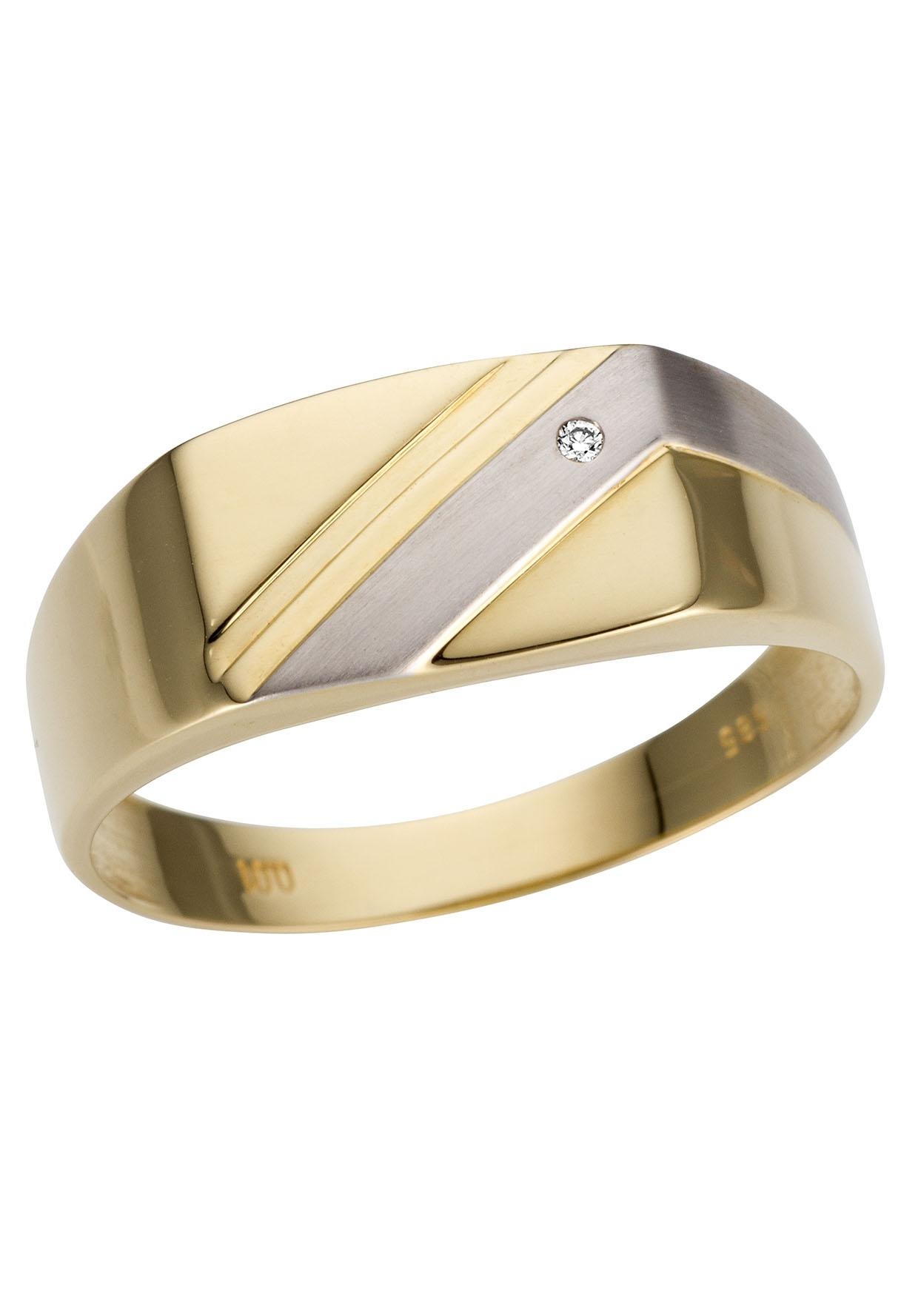 Goldring »Schmuck Geschenk Gold 333 Herrenring Goldring«, mit Brillant