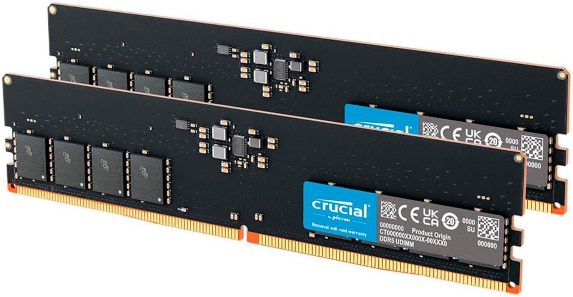 Crucial PC-Arbeitsspeicher »128GB Kit (2x 64GB) DDR5-5600 UDIMM«
