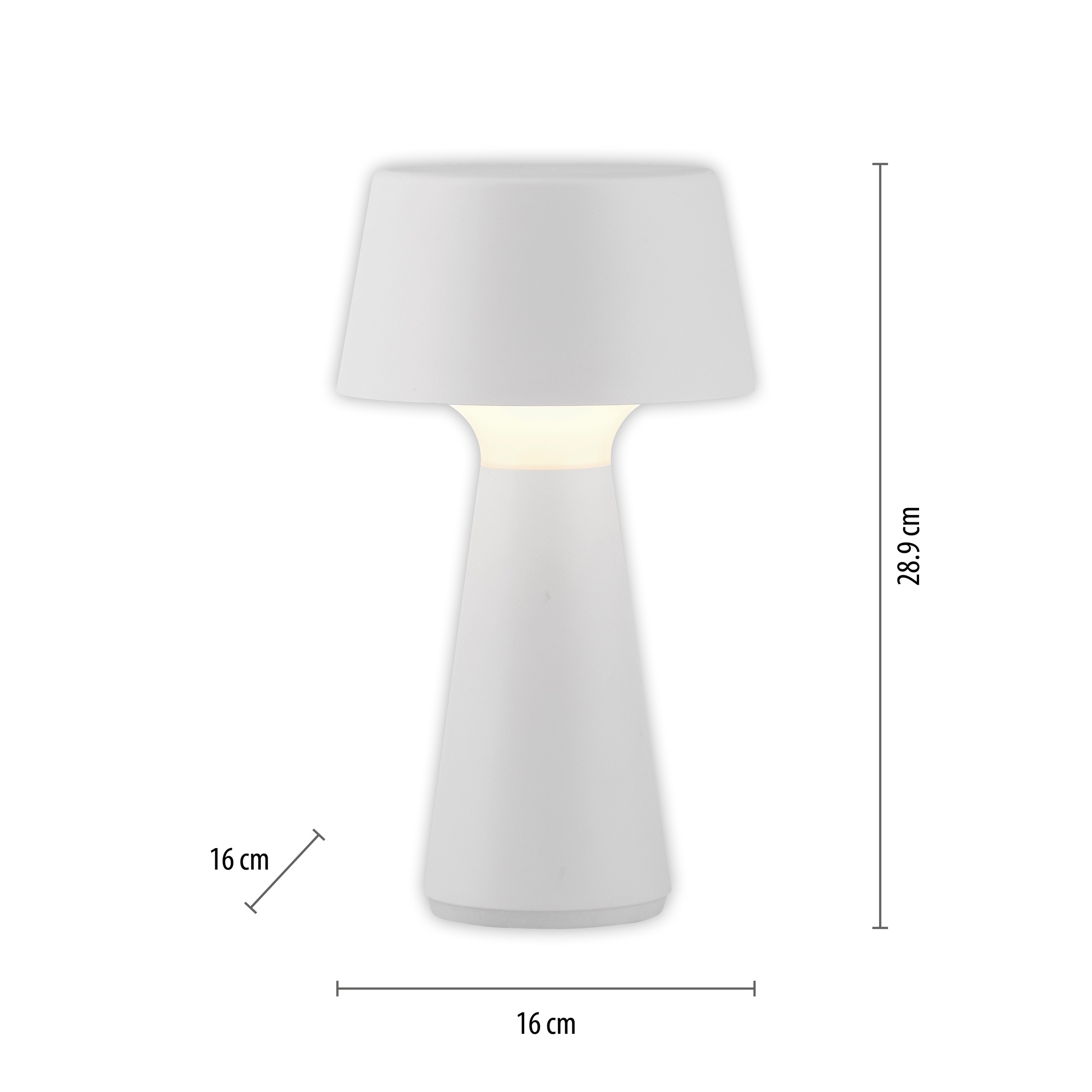 JUST LIGHT Tischleuchte »ABERA«, 1 flammig, Leuchtmittel LED-Modul | LED fest integriert, Akkuleuchte