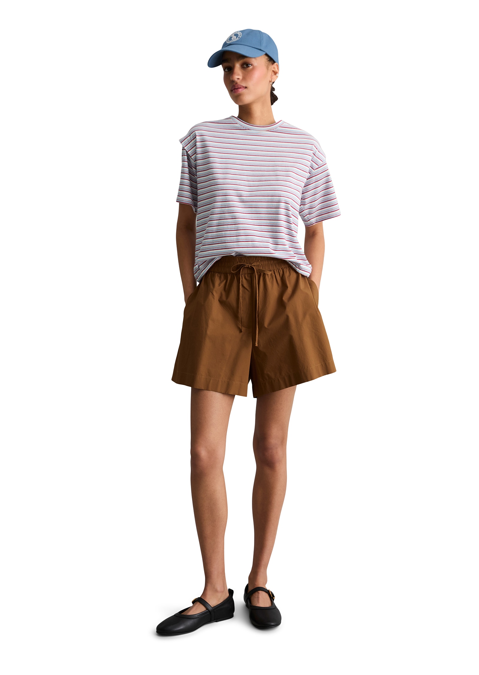 Marc O'Polo DENIM Shorts  relaxed aus Papertouch-Popeline