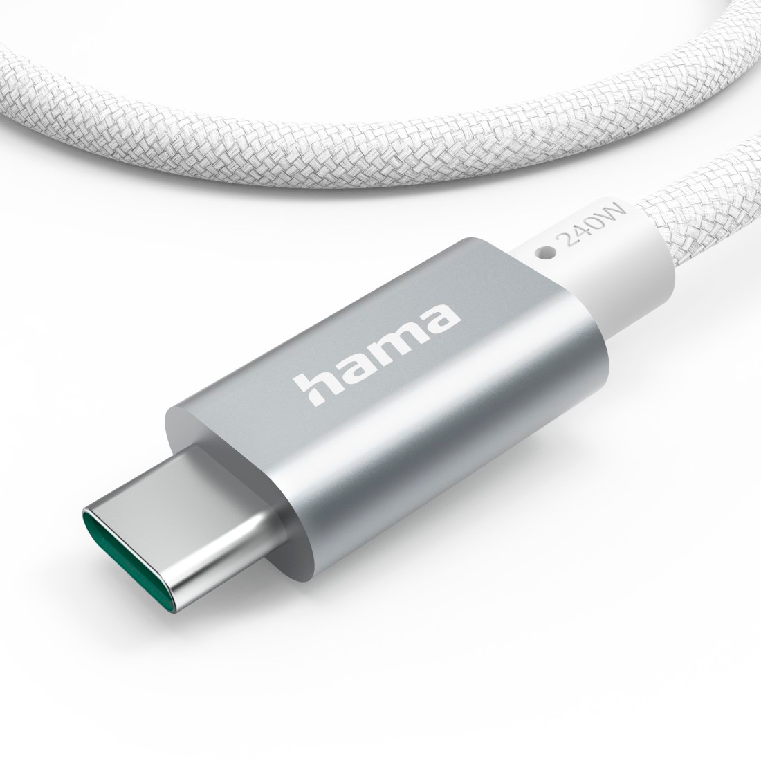 Hama USB-Kabel »Ladekabel, USB-C, 240W, "Full-Featured", 1,5m, weiß«, USB Typ C-USB-C, USB-C, 150 cm, Datenübertragung, Schnellladefunktion