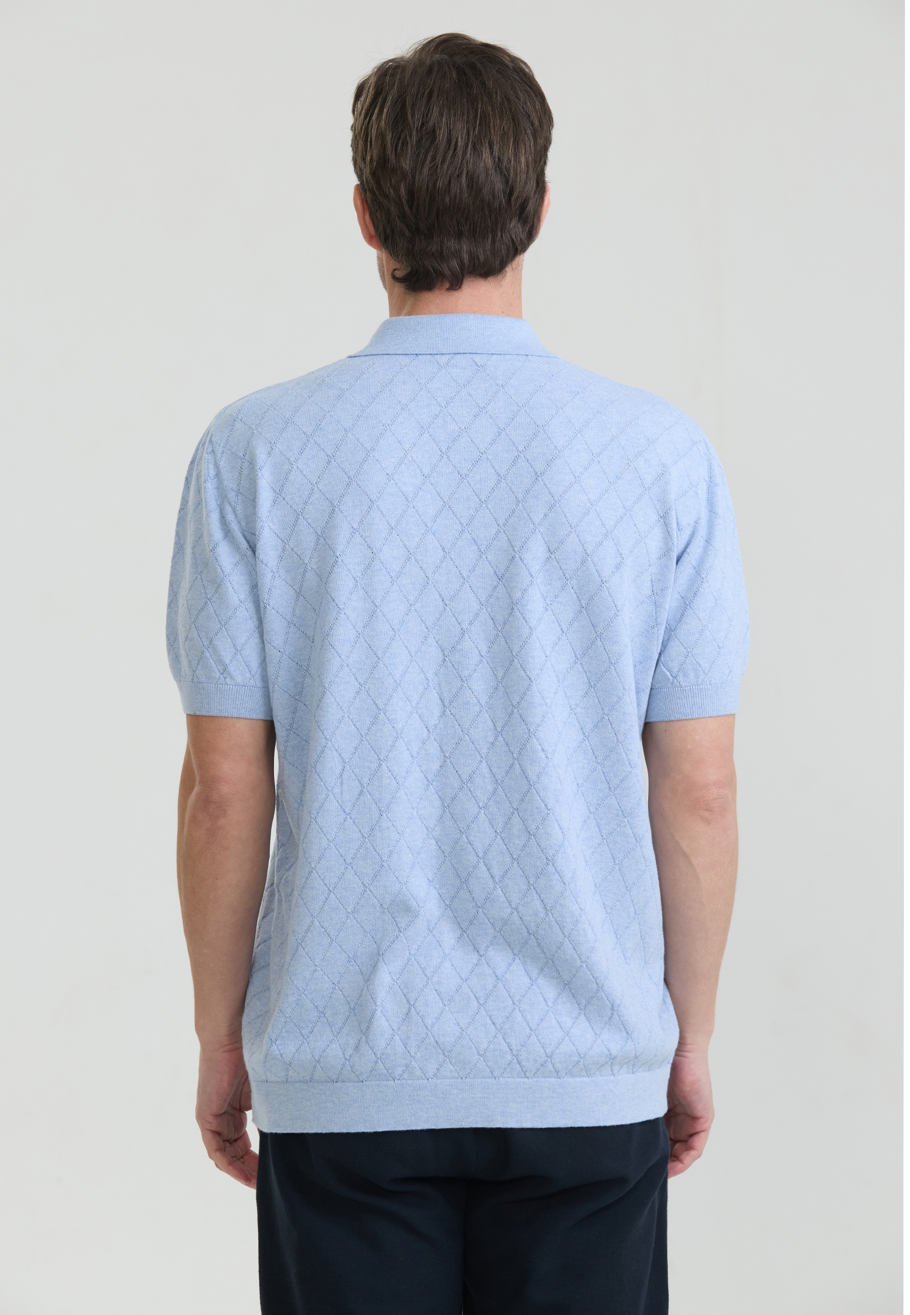 Felix Hardy Kurzarmhemd »Kurzärmeliges Basic-Strickhemd mit Knöpfen«