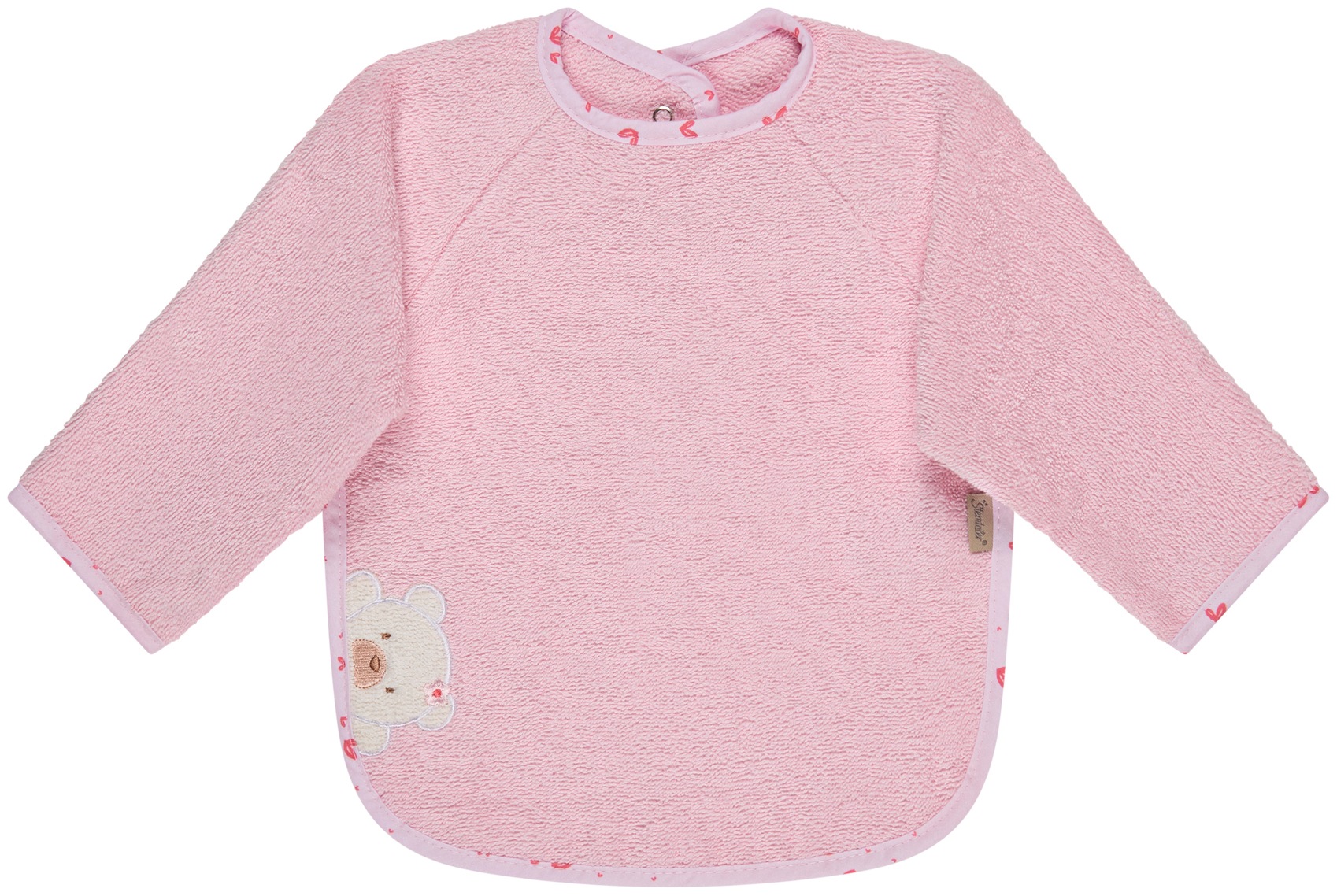 STERNTALER Baby Lätzchen "Ärmellätzchen Bär Betty", rosa, Baumwolle, Lätzchen