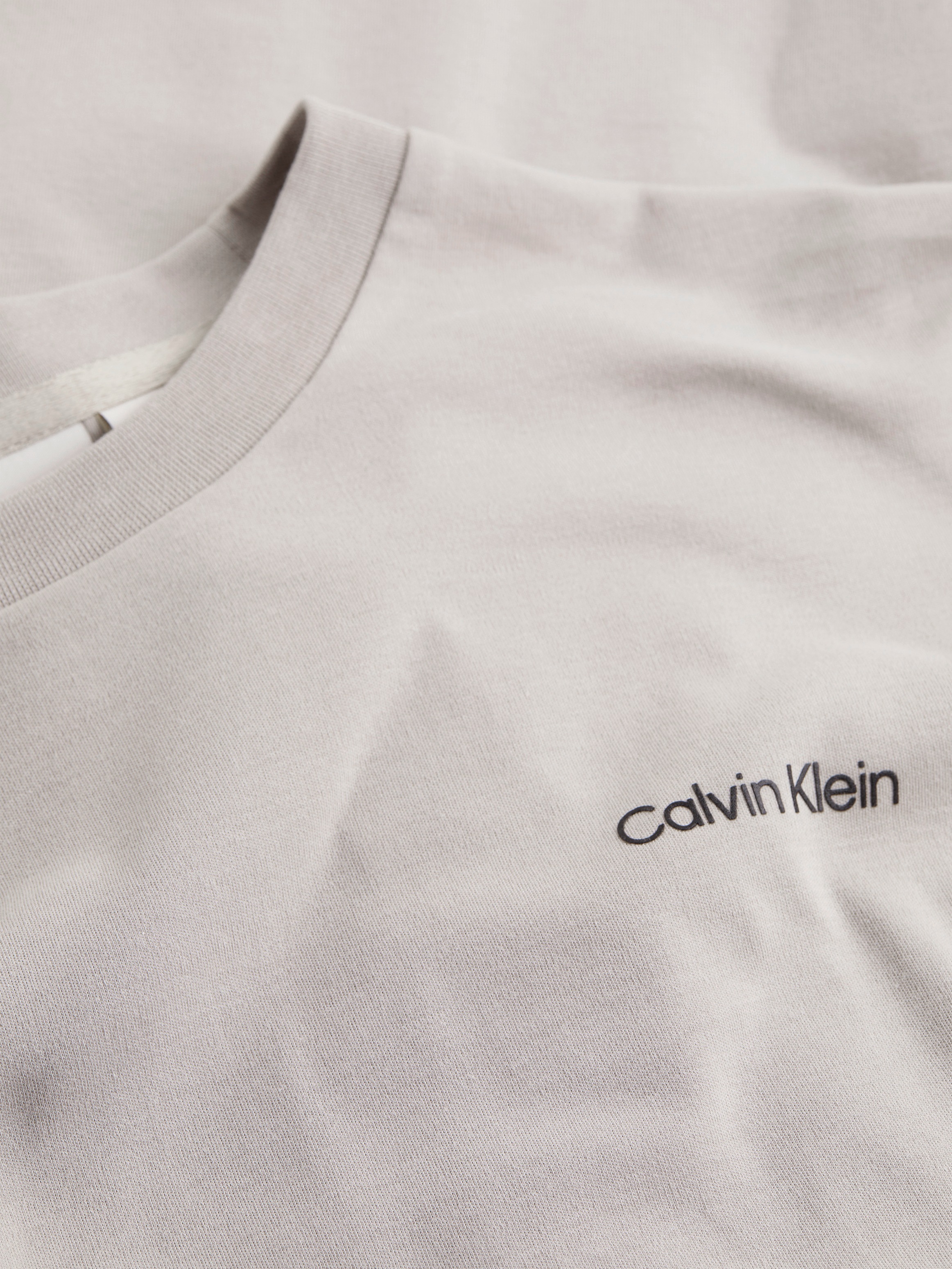 Thumbnail - Calvin Klein T-Shirt "Micro Logo" aus dickem Winterjersey, mit Logoprint