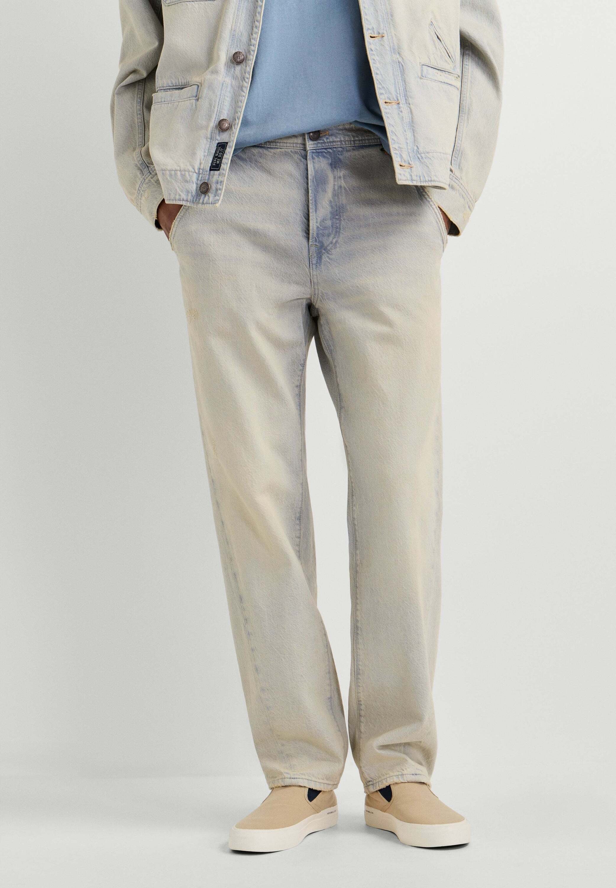 Pepe Jeans Relax-fit-Jeans »Jeans mit entspannter Passform HELIX LOOSE TAPER TINT GREY«