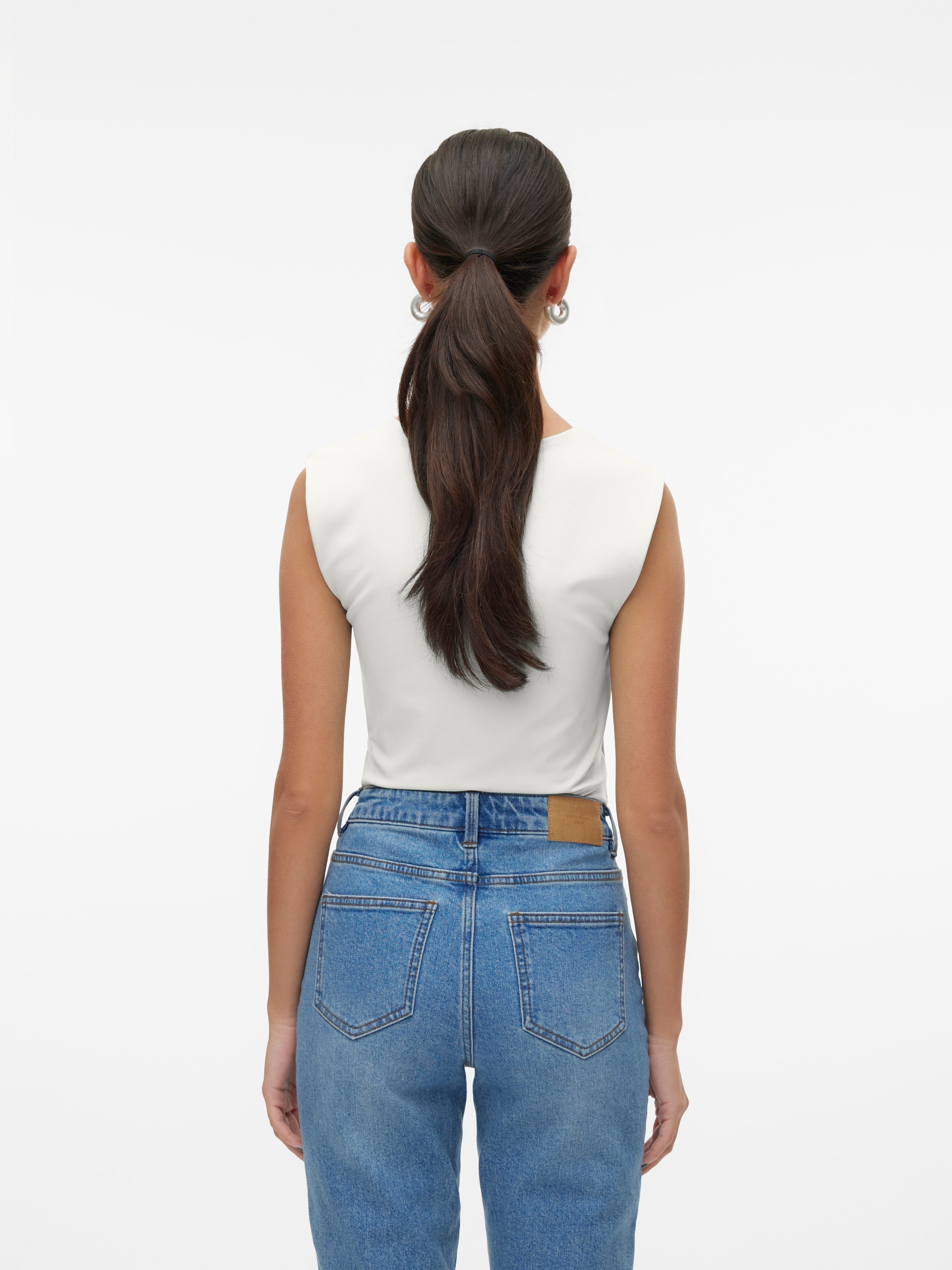 Vero Moda Shirttop »VMMILLION SL SQUARE NECK TOP JRS NOOS«