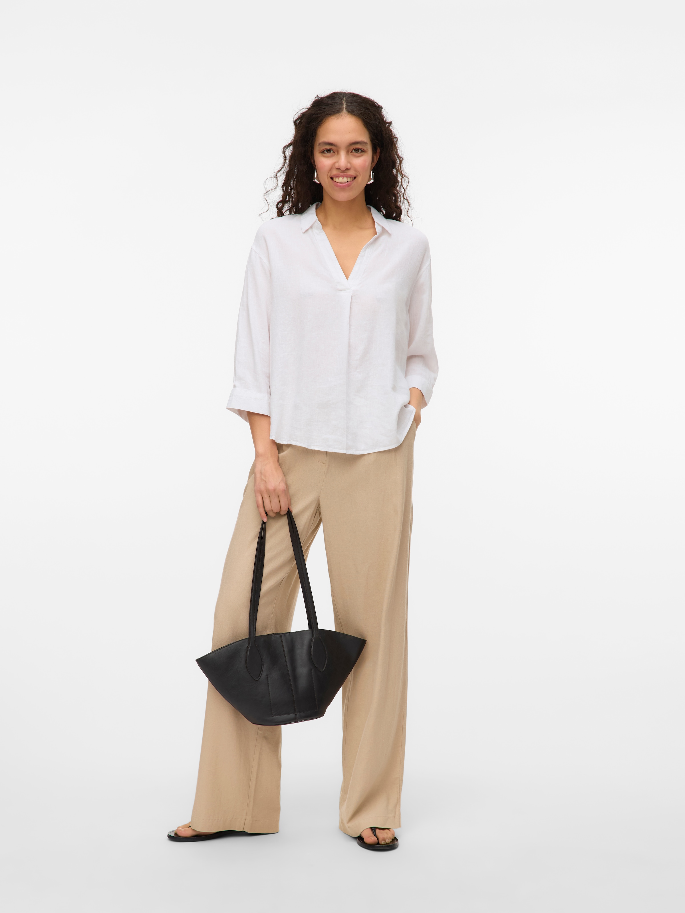 Vero Moda Shirtbluse »VMLINN 3/4 TOP WVN GA NOOS«