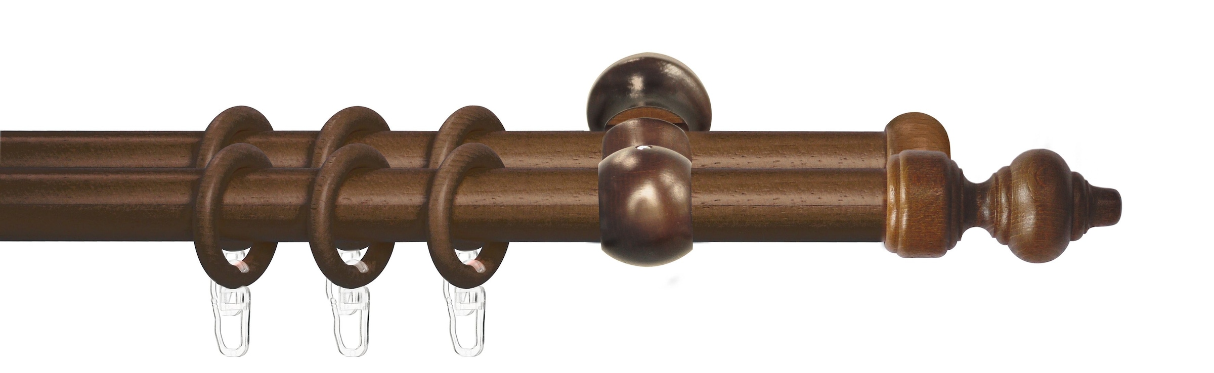 Good Life Gardinenstange "Trend" Ø 28 mm 2 läufig-läufig Fixmaß günstig online kaufen