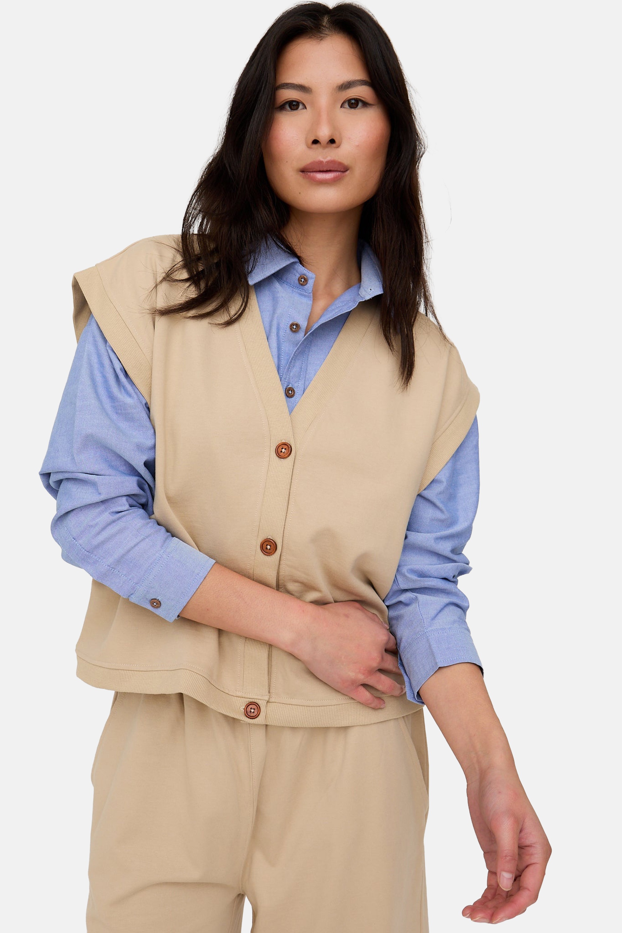 Turtledove London Bolerojacke "Blythe Sleeveless Top Damen" ohne Kapuze günstig online kaufen