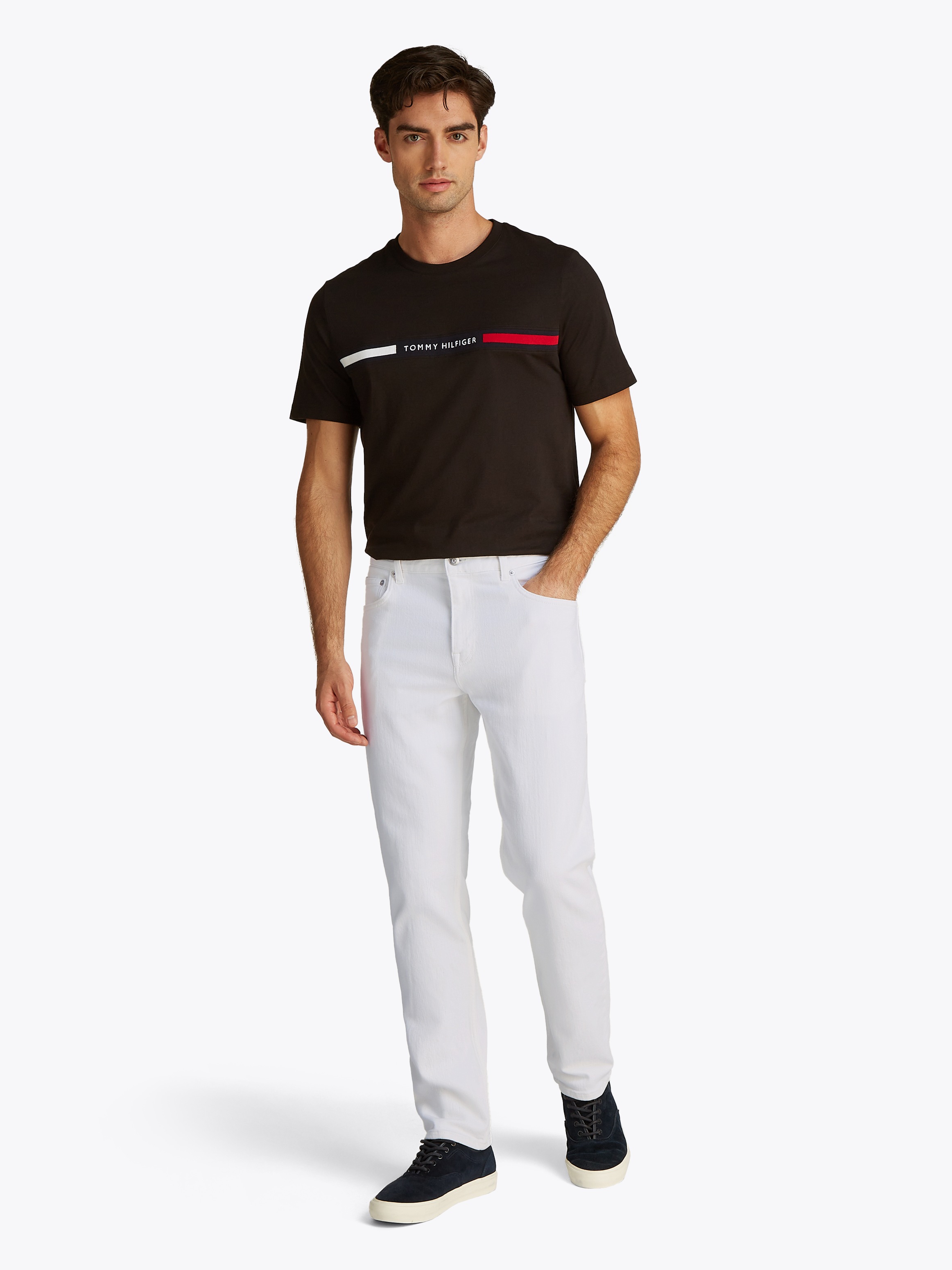 Thumbnail - Tommy Hilfiger Straight-Jeans "STRAIGHT DENTON" in hellblauer Waschung