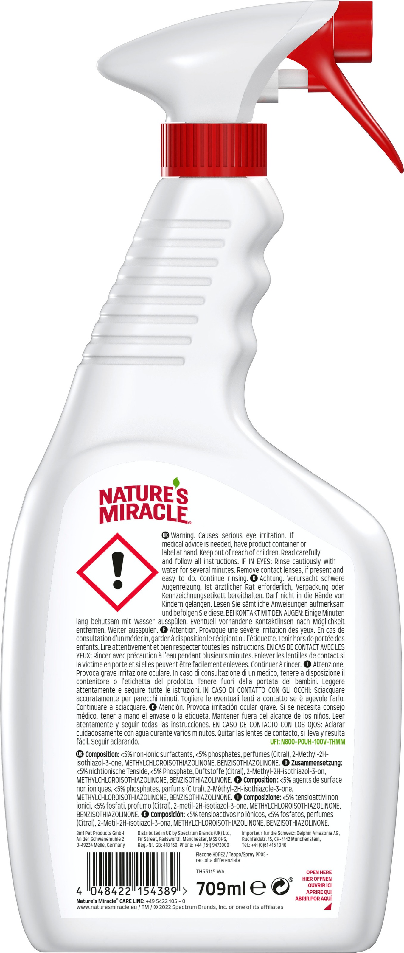 Nature's Miracle Fleckentferner »Dog Flecken- und Geruchsentferner«, 709 ml