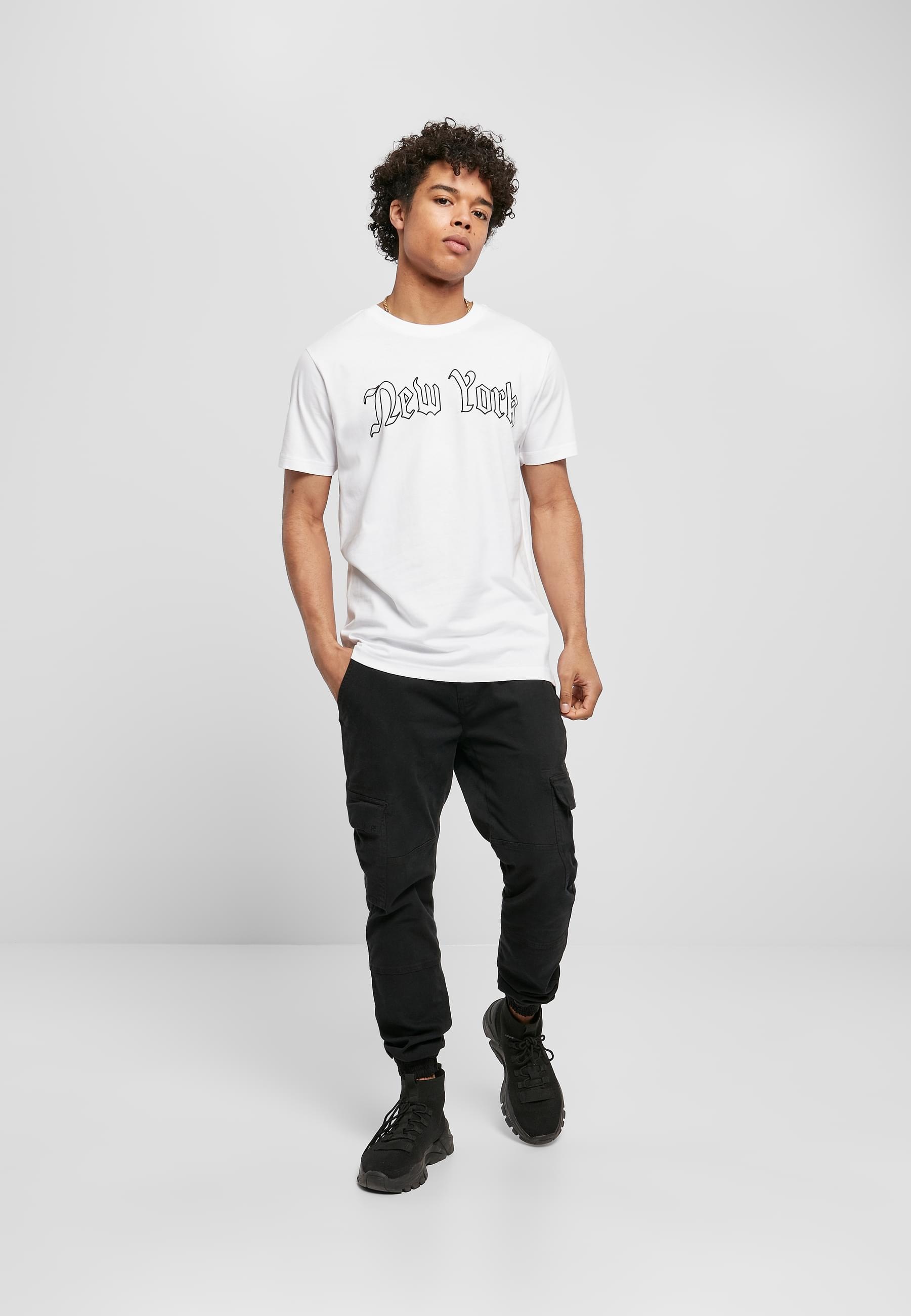MisterTee Kurzarmshirt »MisterTee Herren New York Wording Tee«, (1 tlg.)