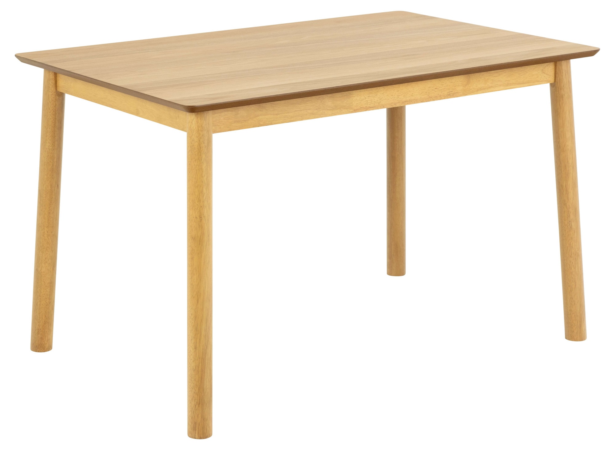 Actona Group Natur Esstisch "Küchentisch Barlow Lackierte Eichenfurnierte Tischplatte" Gestell Aus Massivholz Gebeizt & Lackiert 120X80x748 Cm von Baur