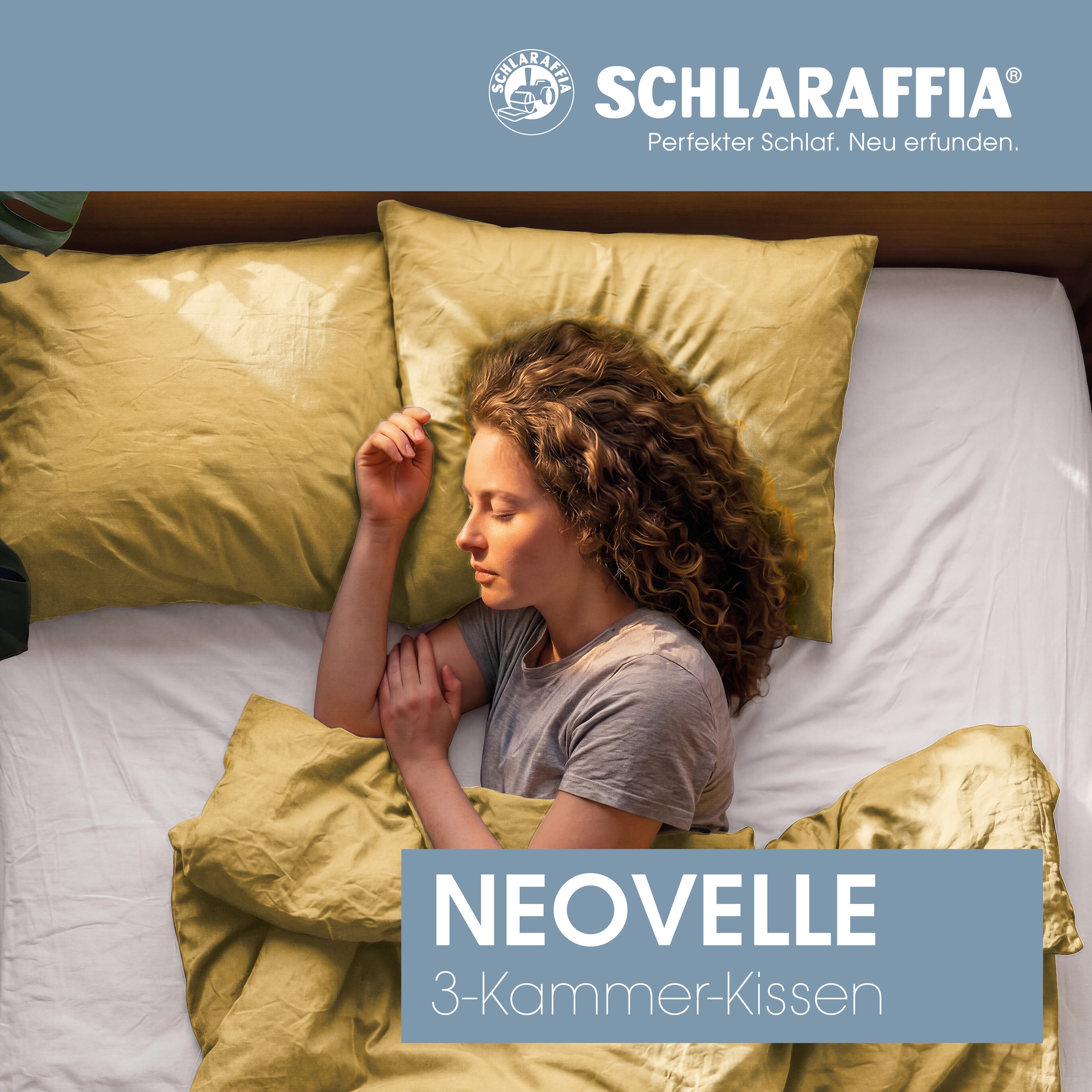 Schlaraffia Kopfkissen »NEOVELLE, Allergikerfreundlich« Füllung: 65% Polyester, 35% Polylactid (basierend auf Zuckerrohr) 1 Stk. tlg. Ergonomisch, 40x80cm, 80x80cm