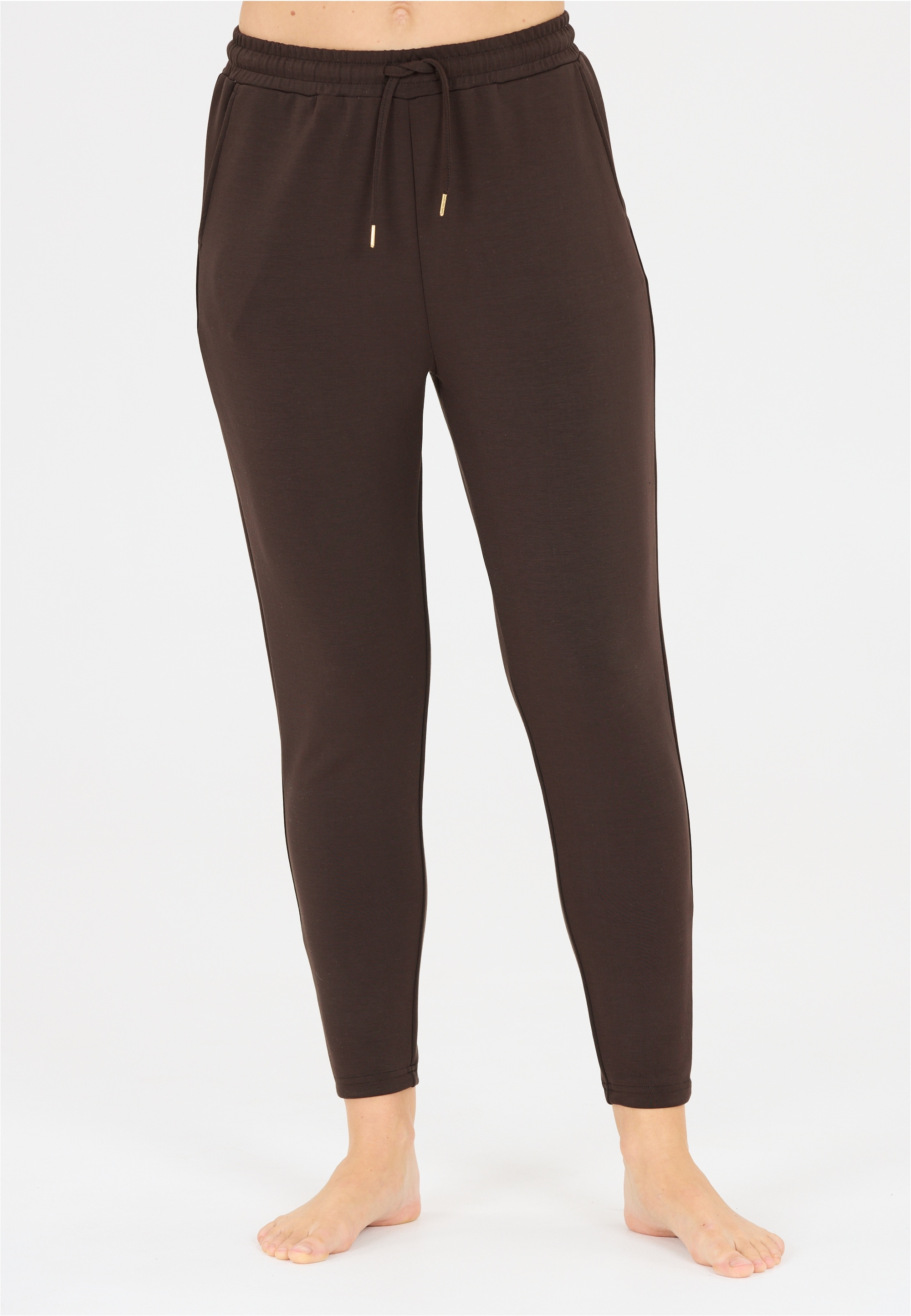 ATHLECIA Damen Sweathose "Jacey", braun, Gr. 42, unifarben, 51% Polyester, 44% Modal, 5% Elasthan, Hosen, aus weichem Modalmix