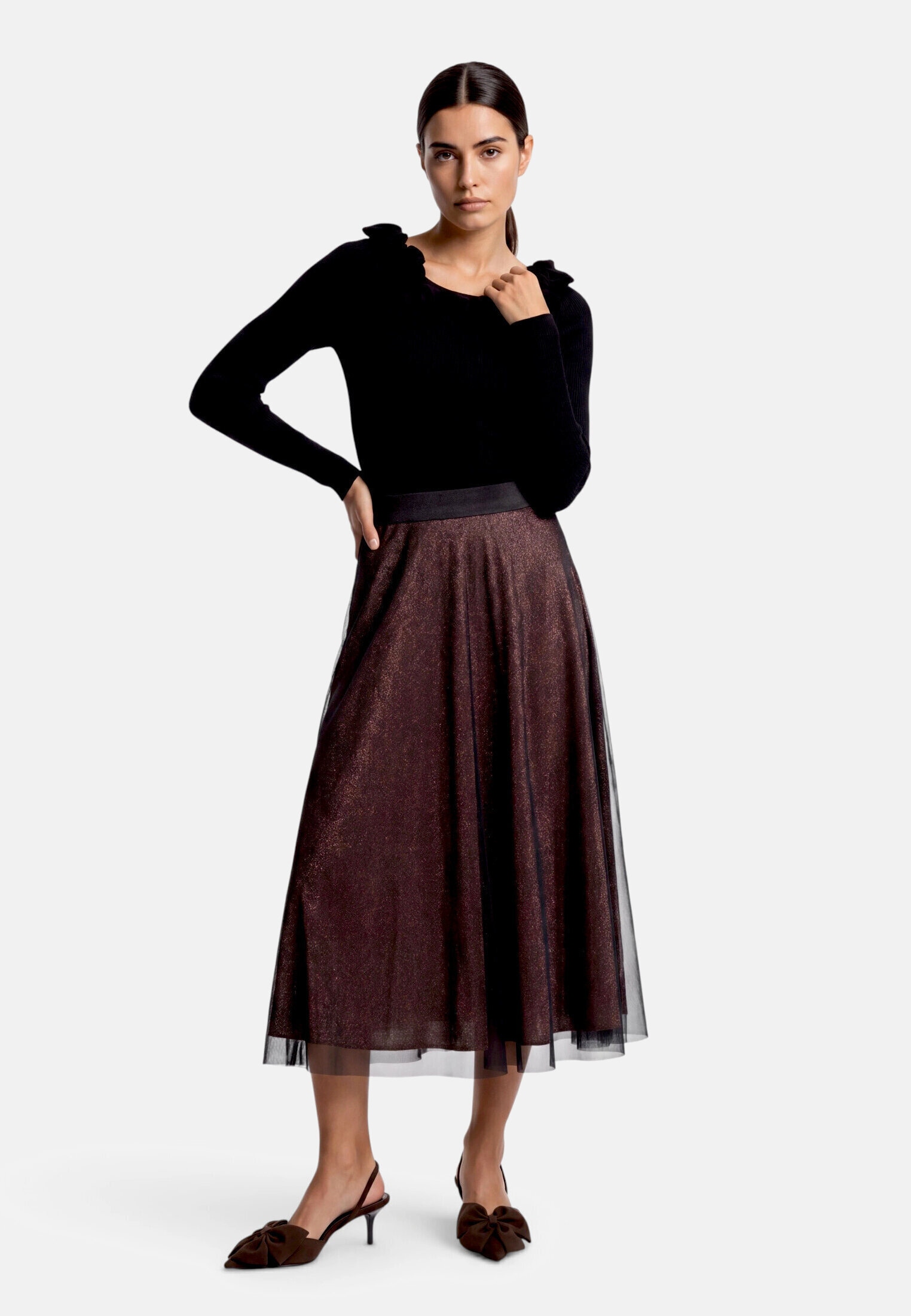 Zero Midirock »Damen mit elastischem Bund« Material