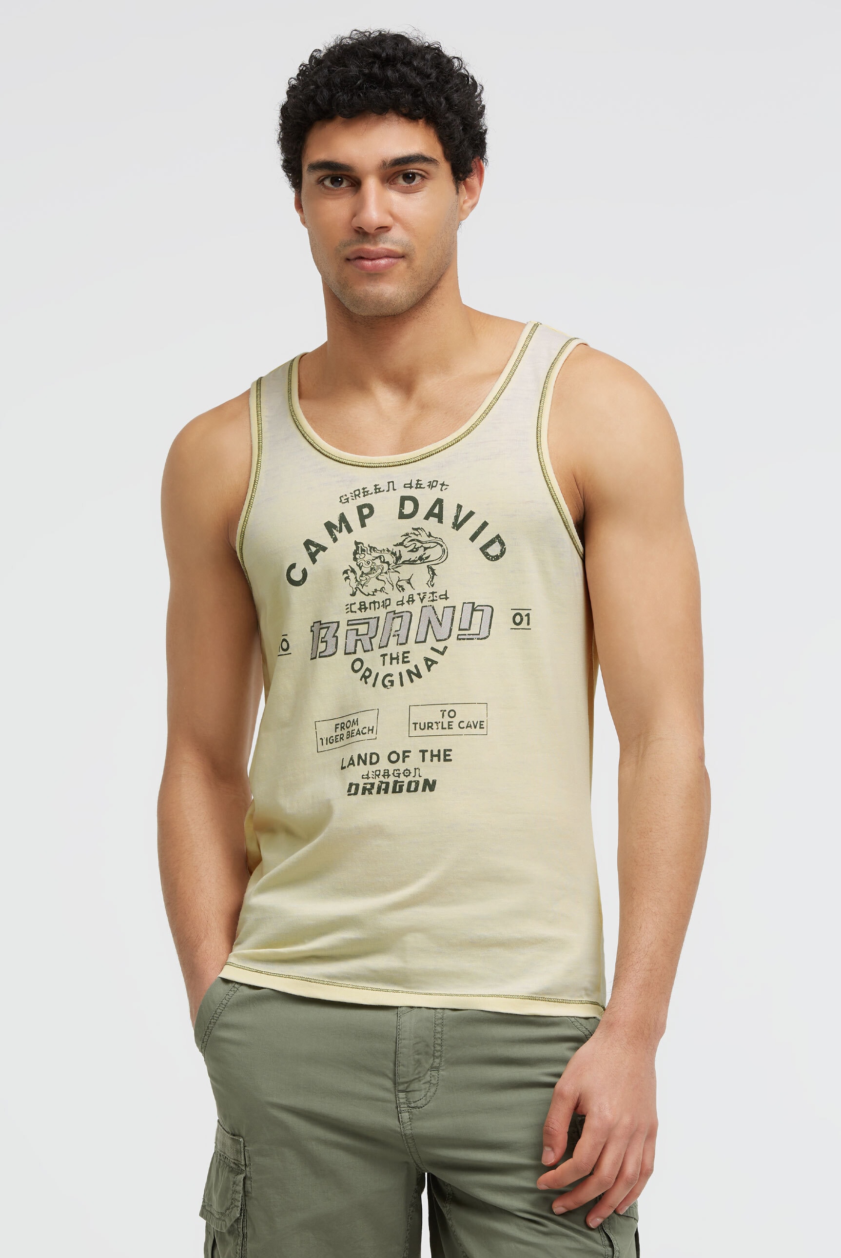 CAMP DAVID Tanktop in softer Haptik