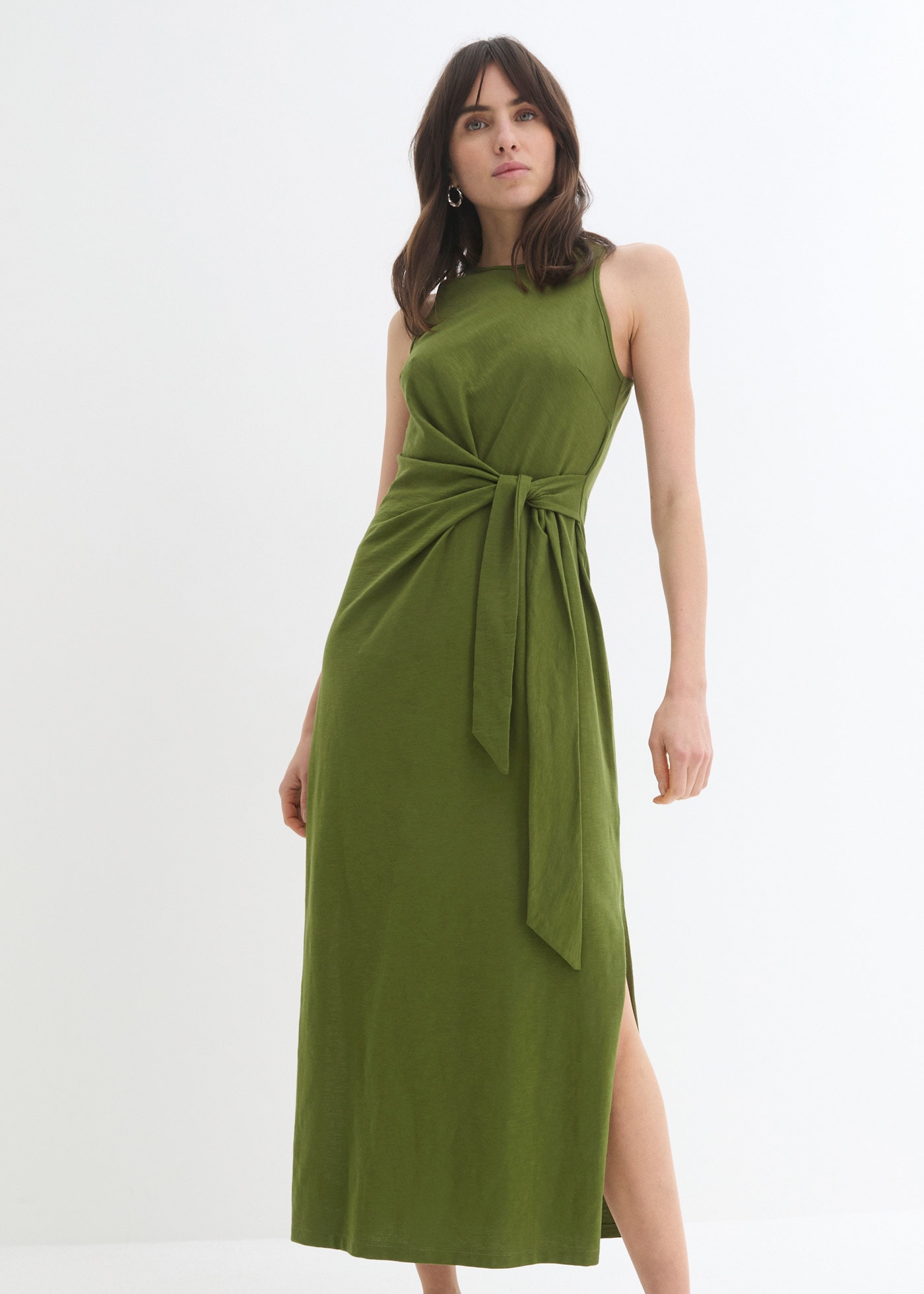 bonprix Maxikleid für vielseitige Anlässe, aus Baumwolle, ärmellos, bequeme günstig online kaufen