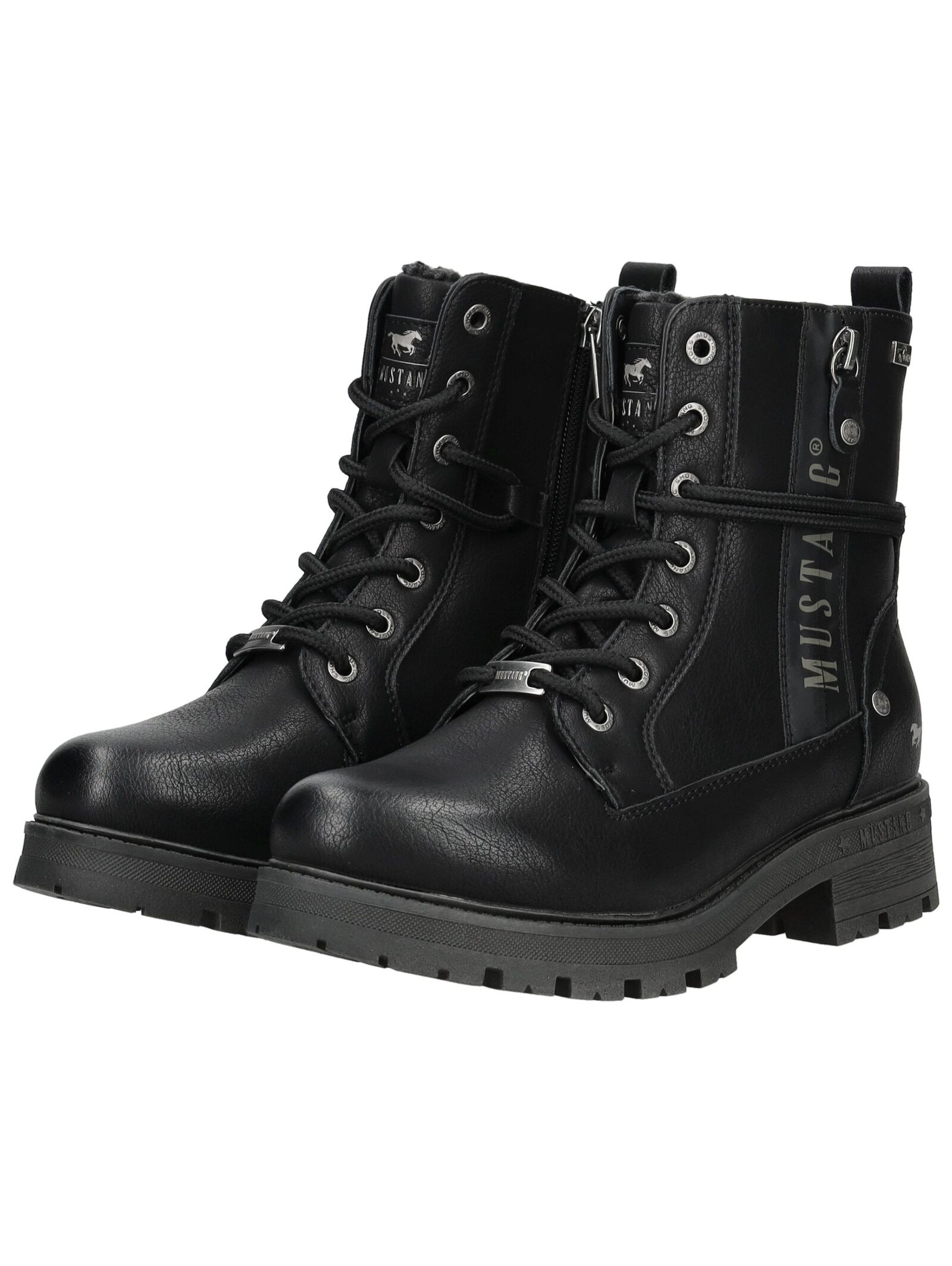 Mustang Shoes Schnürstiefelette »Mustang Shoes Stiefelette Lederimitat«