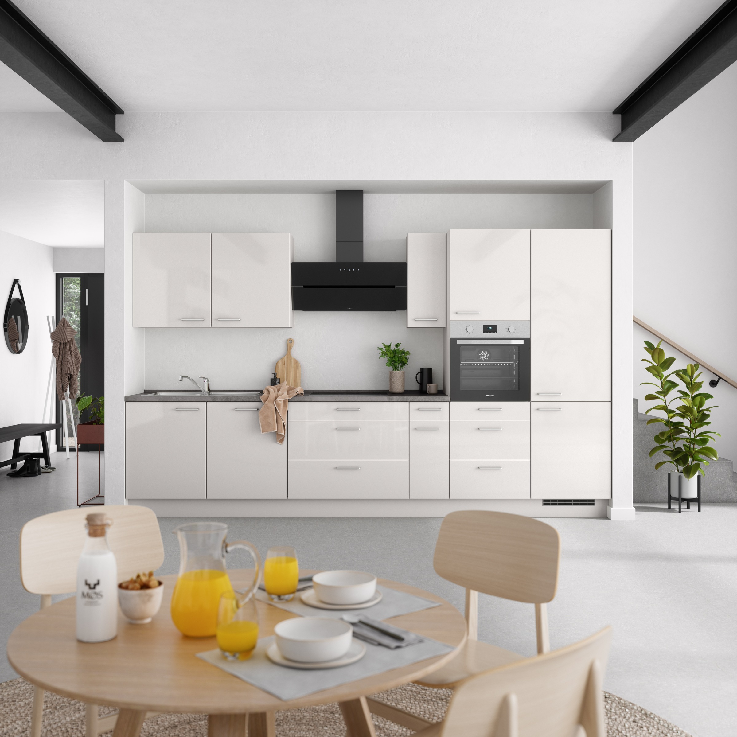 nobilia Küchenzeile ""Flash II" mit Hochglanz Fronten" vormontiert, Ausrich günstig online kaufen