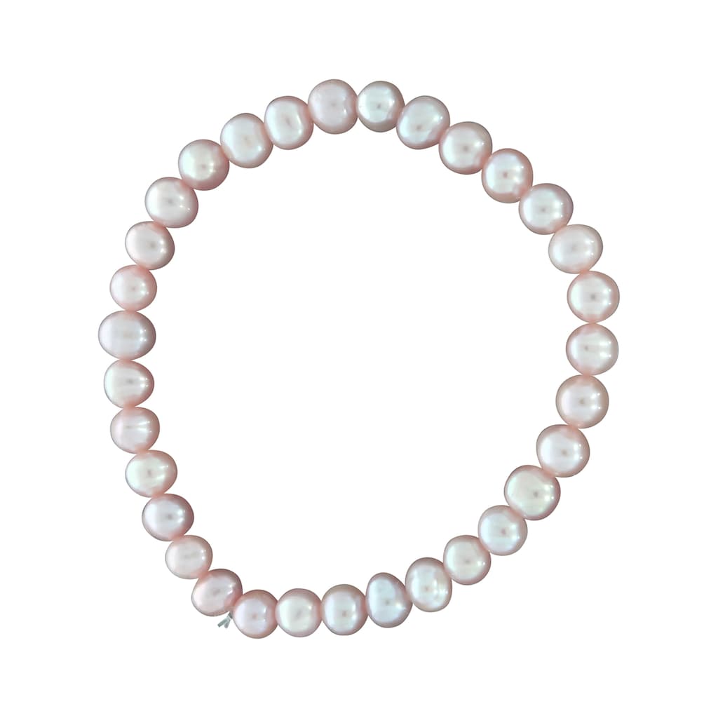 Vivance Armband »Süßwasserzuchtperlen pink 6mm«