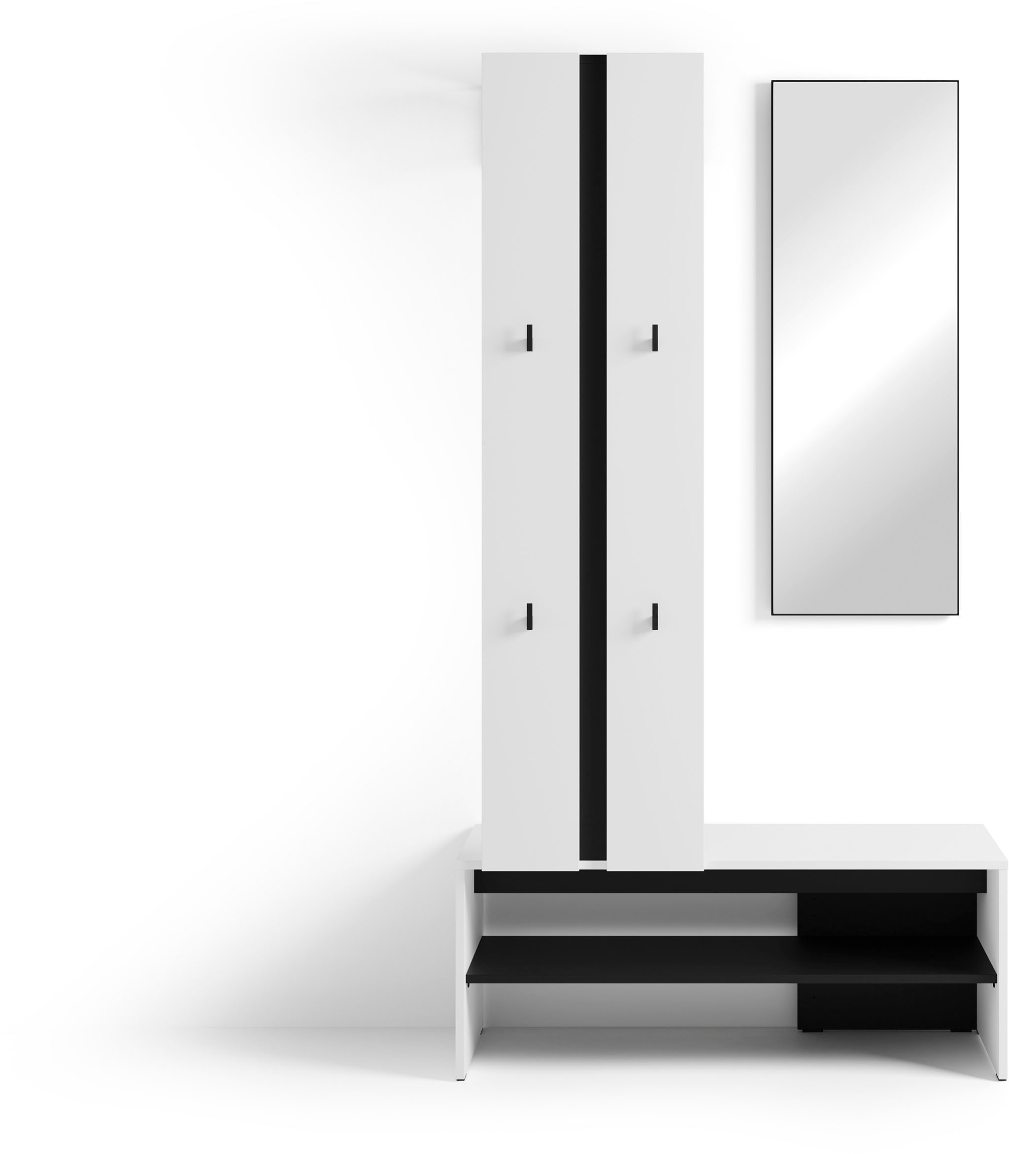 byLIVING Kompaktgarderobe "Dielen - Set Nante" 2 Stk. tlg. maximale Ordnung günstig online kaufen