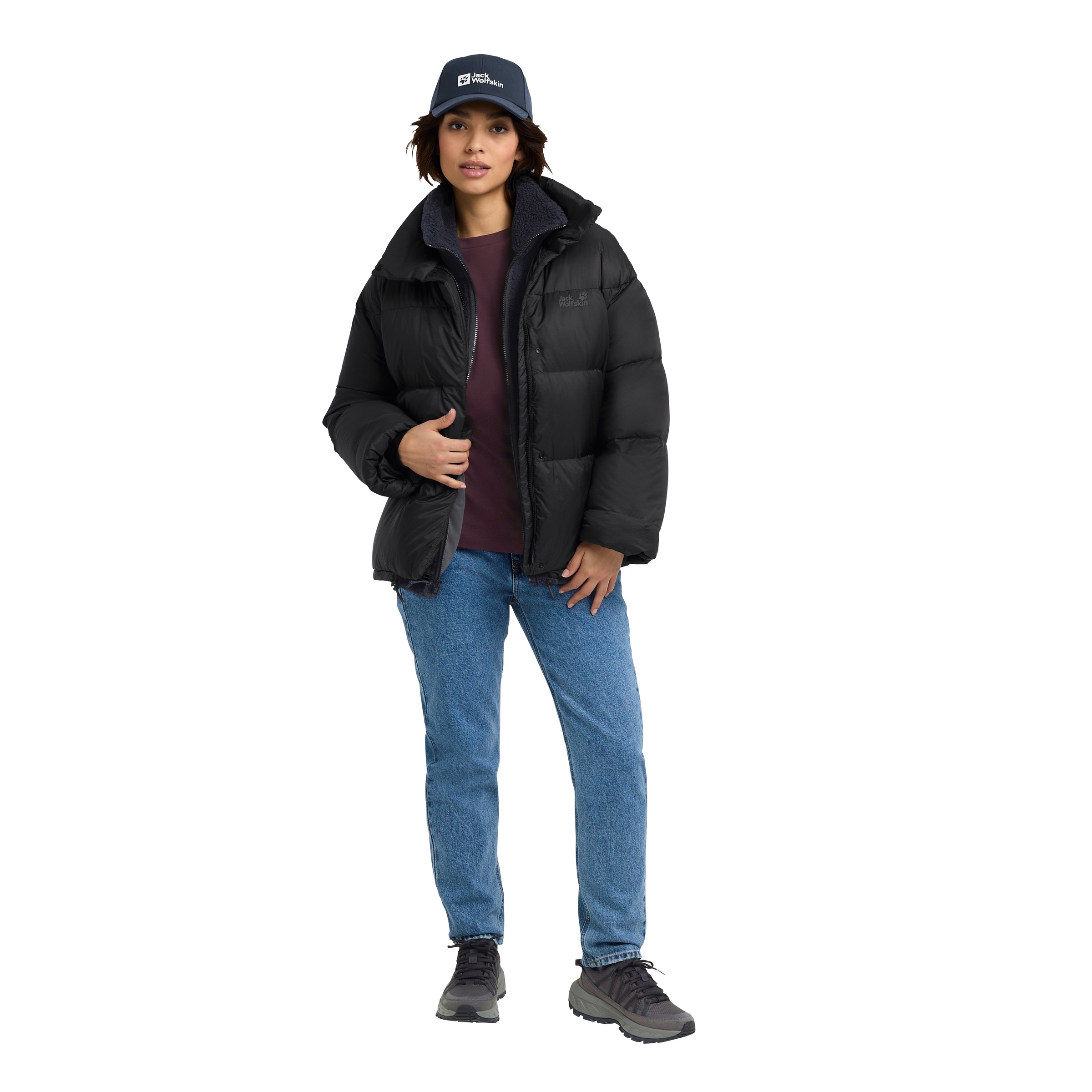 Jack Wolfskin Daunenjacke »ICY HILL JKT W RDS«, Wärmend, winddicht, Daunenjacke