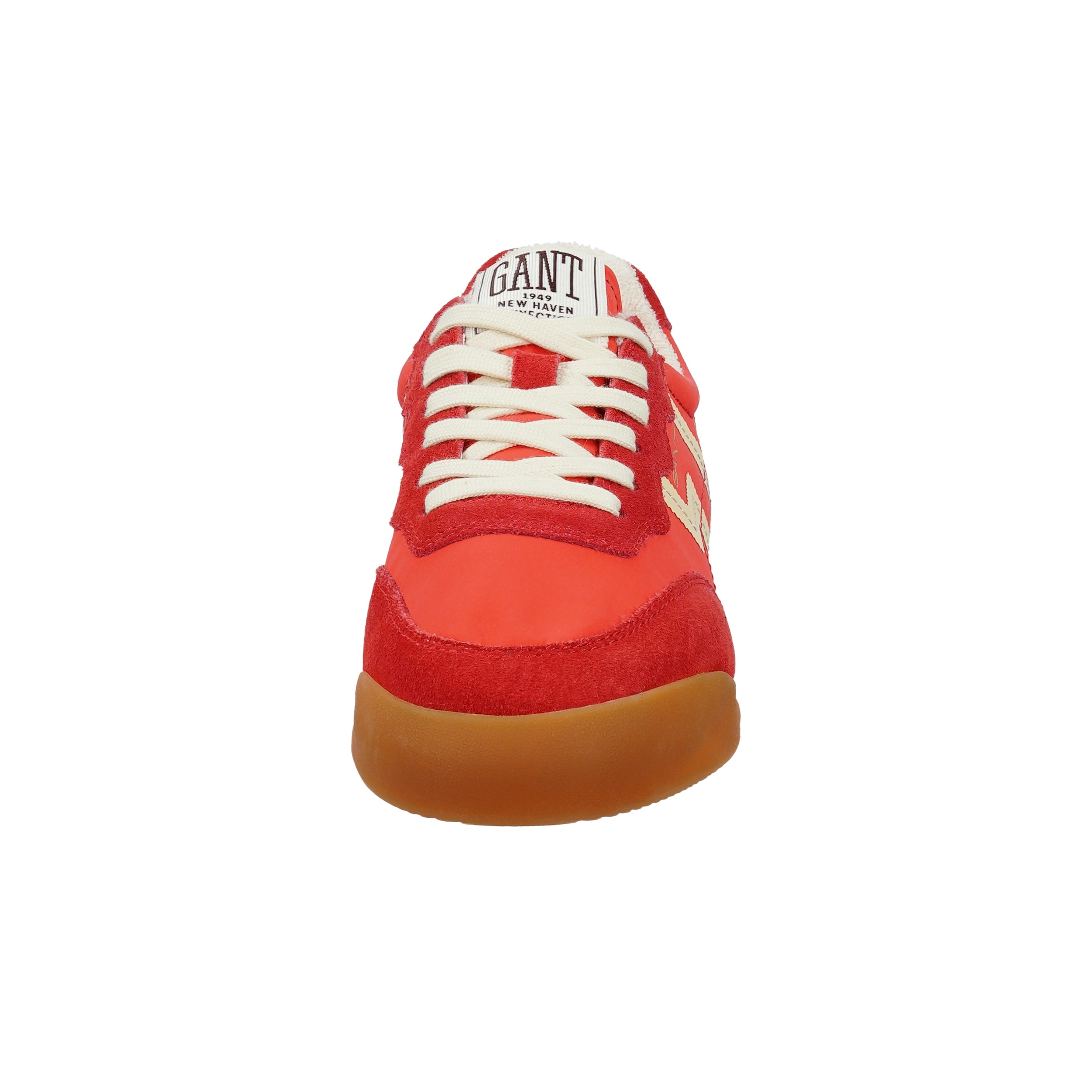Sneaker GANT "Gant Sneaker Veloursleder/Textil", Damen, Gr. 39, rot, Textil, Veloursleder, Schuhe Sneaker 3