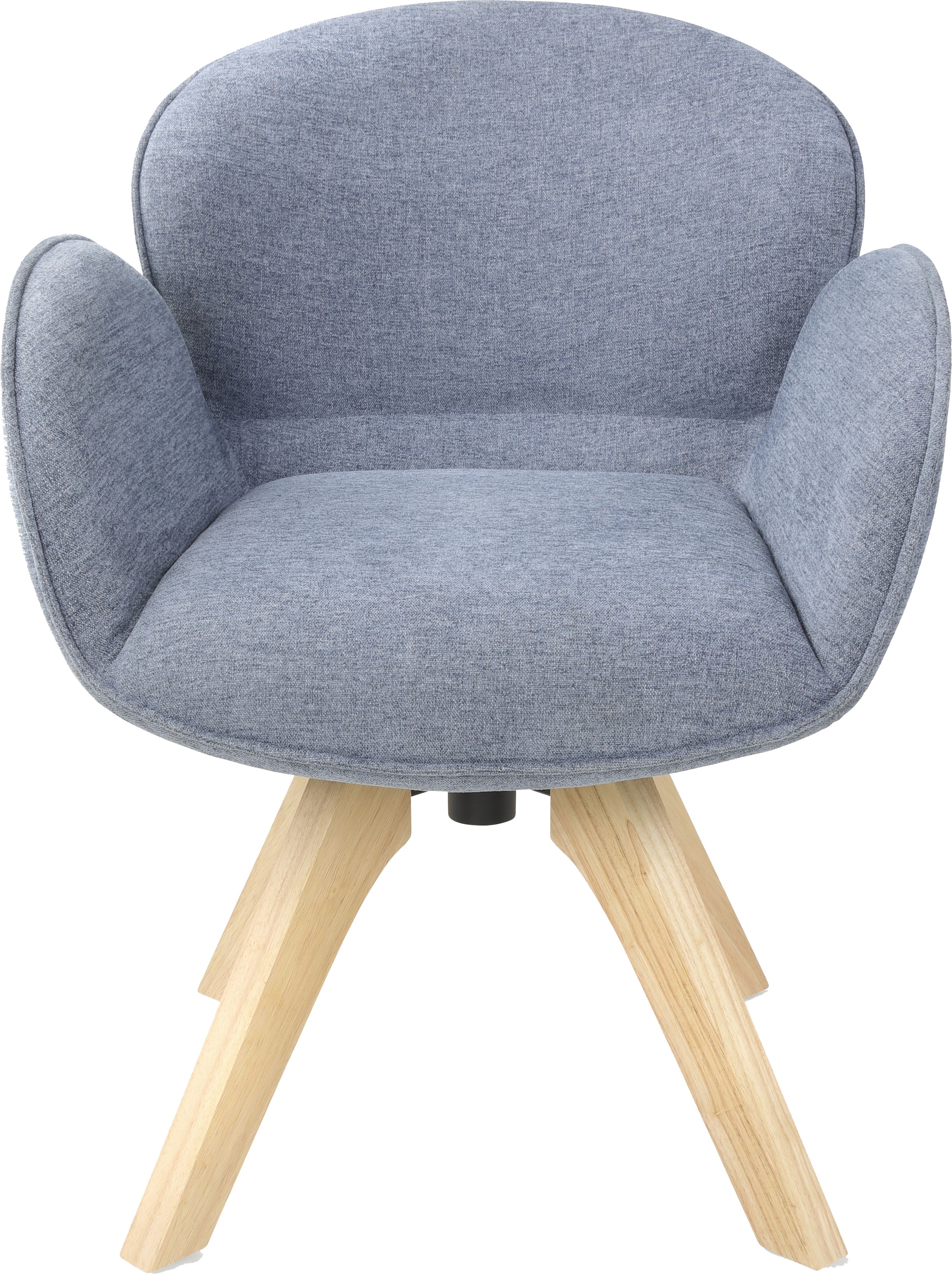 TOM TAILOR HOME Armlehnstuhl »WINGS ARMCHAIR«, (Set), 2 St., Chenille, mit Armlehnen, drehbar, Rückholfunktion, Massivholzgestell