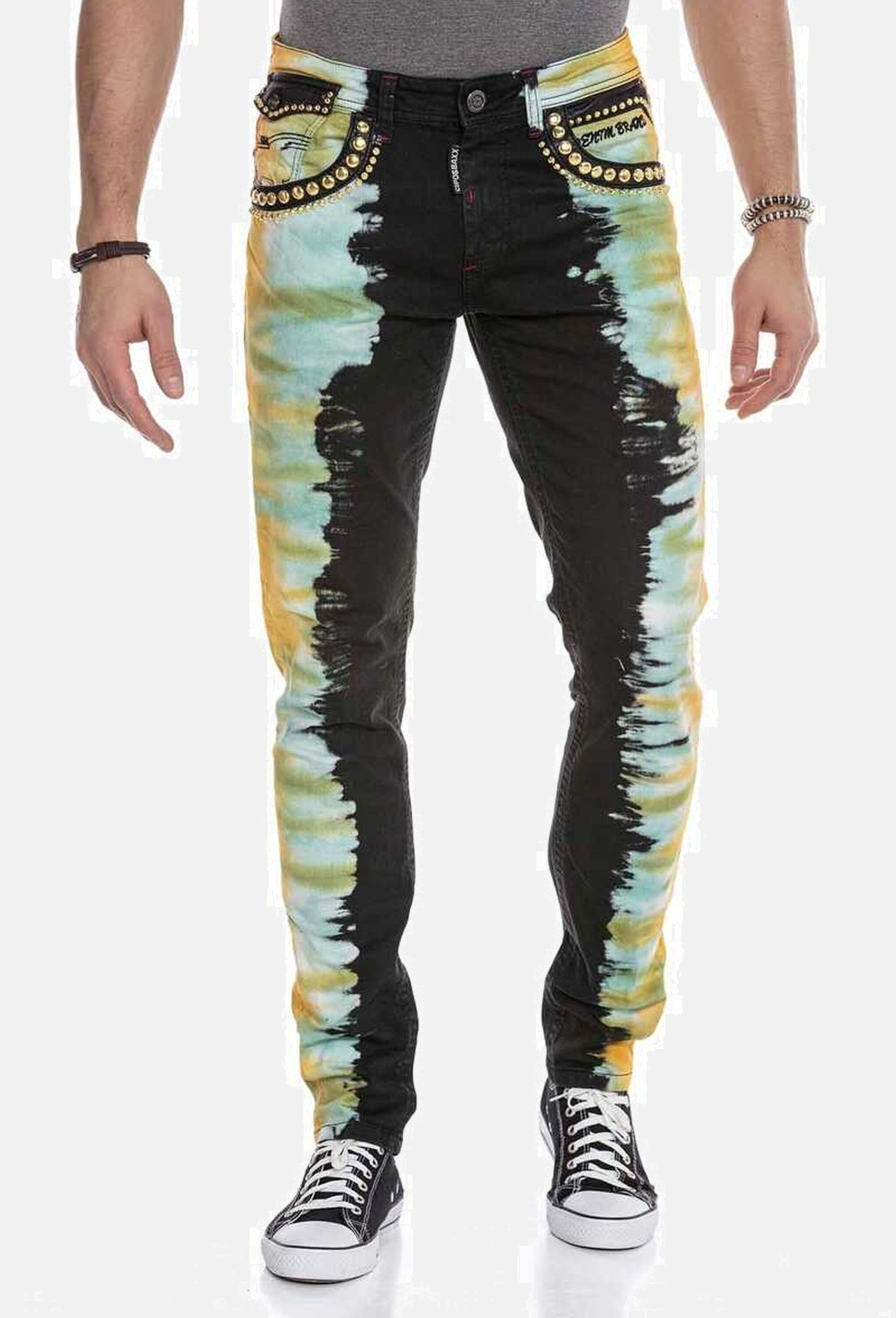 Cipo & Baxx 5-Pocket-Jeans "Cipo & Baxx Jeans" m extravaganten Look, CD664