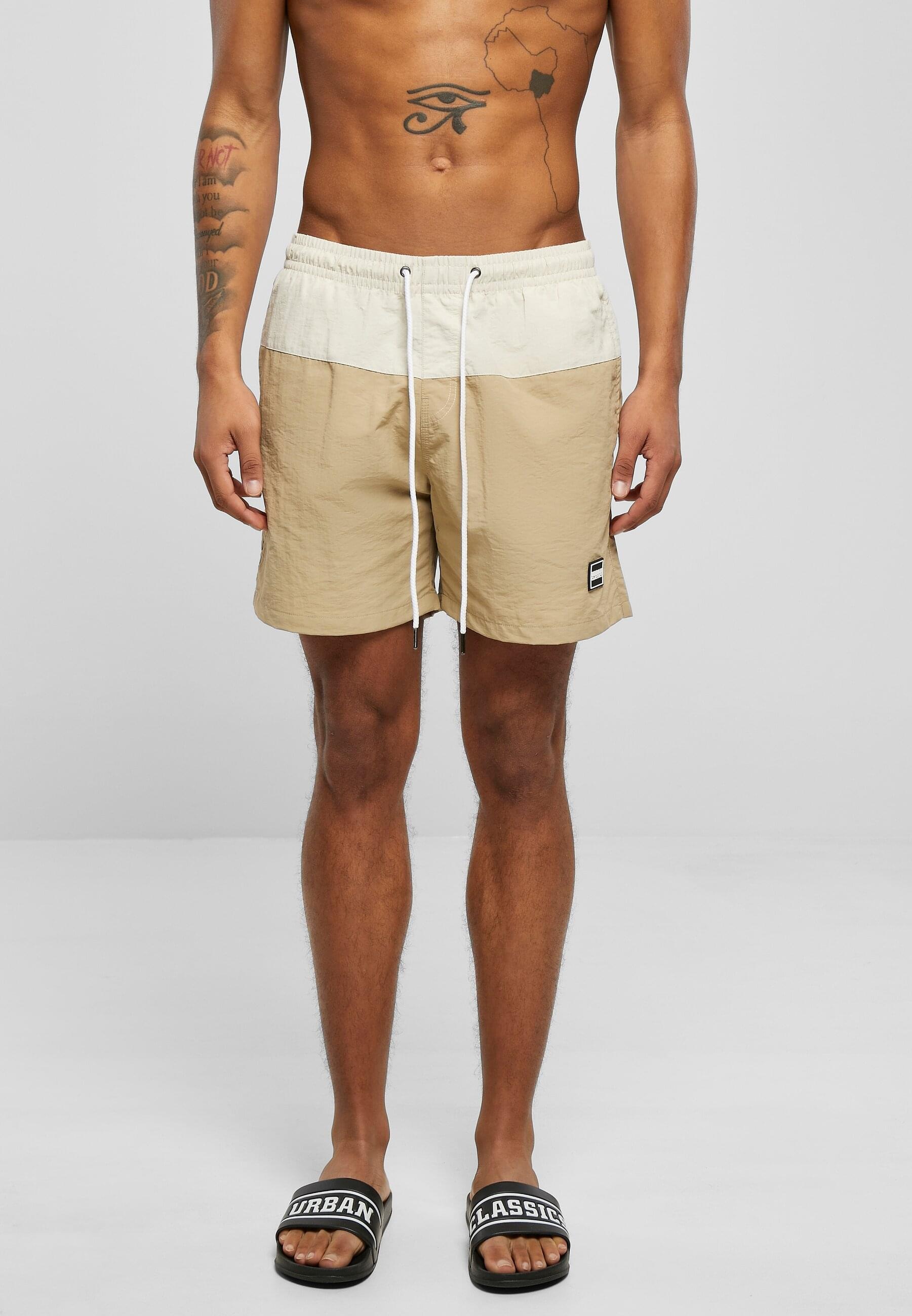 URBAN CLASSICS Badeshorts »Urban Classics Herren Block Swim Shorts«