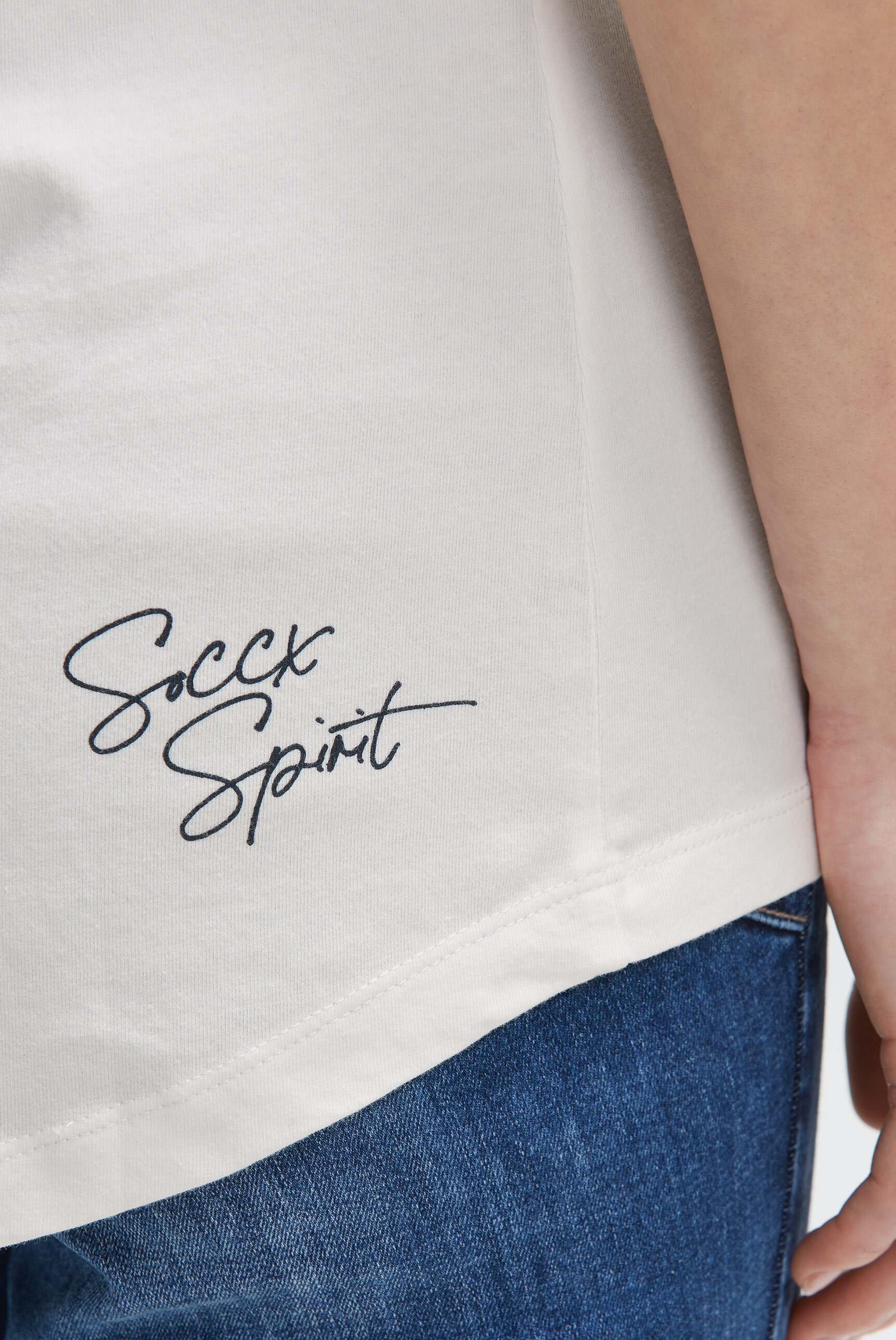 SOCCX V-Shirt mit Baumwolle