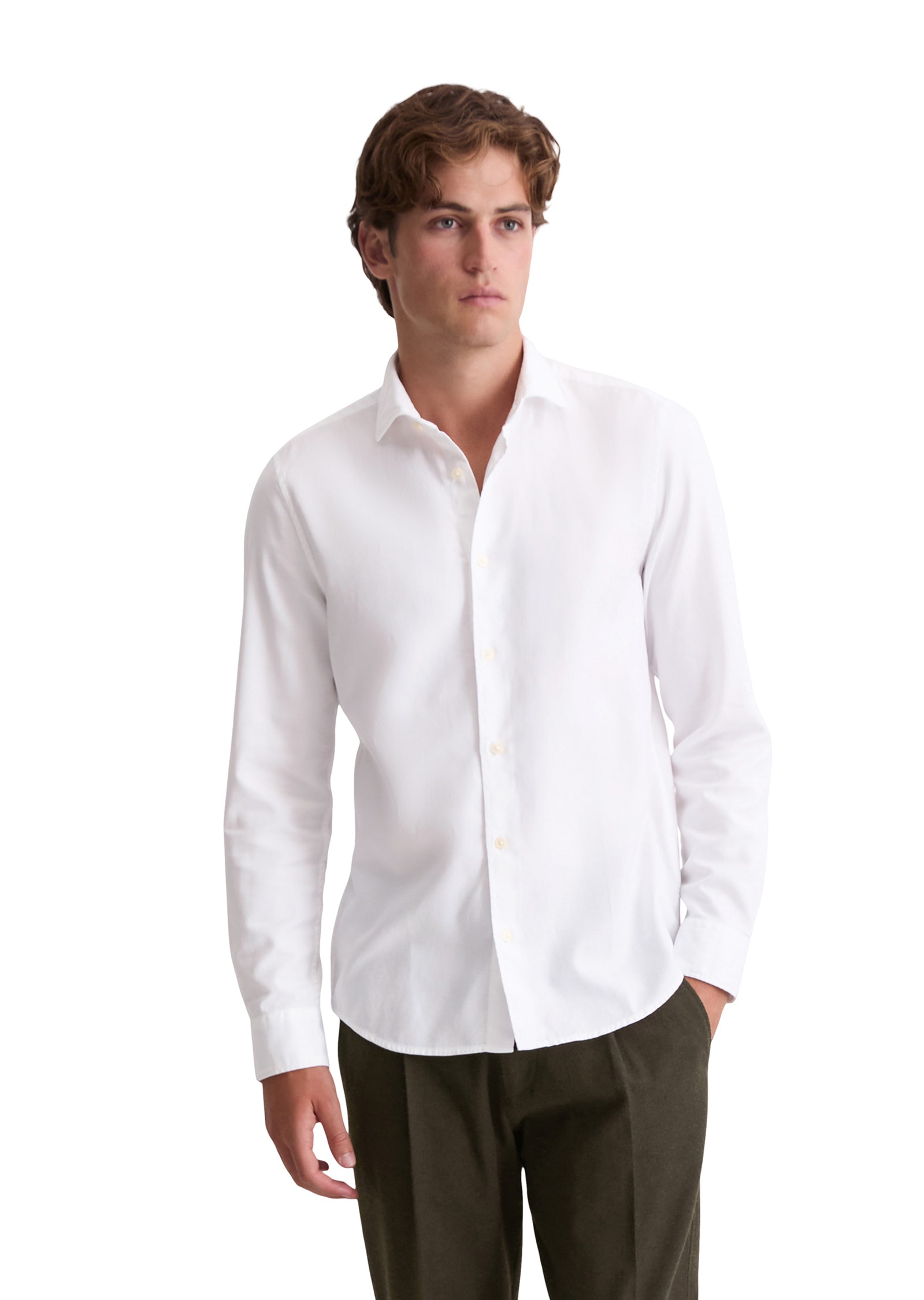 Marc OPolo Langarmhemd "aus Bio-Baumwoll-Twill" günstig online kaufen