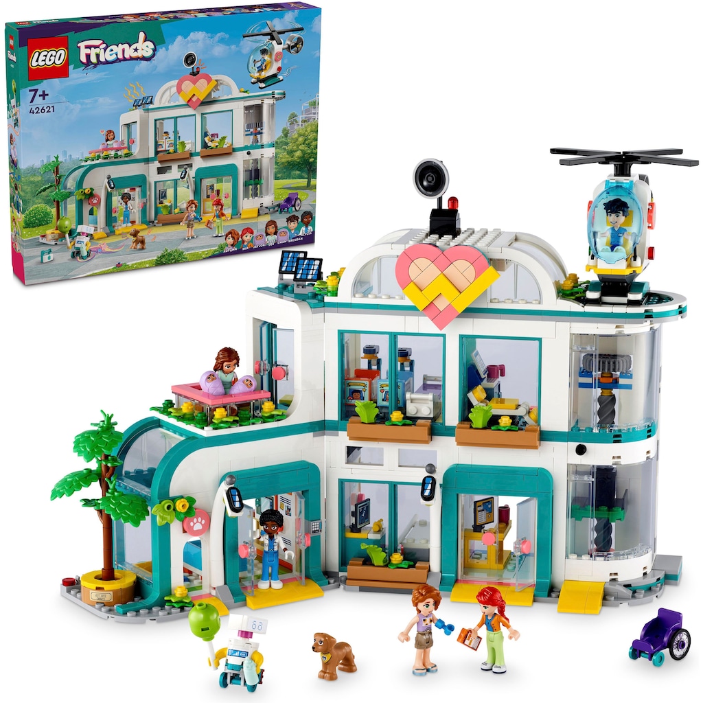 LEGO® Konstruktionsspielsteine »Heartlake City Krankenhaus (42621), LEGO Friends«, (1045 St.), Made in Europe