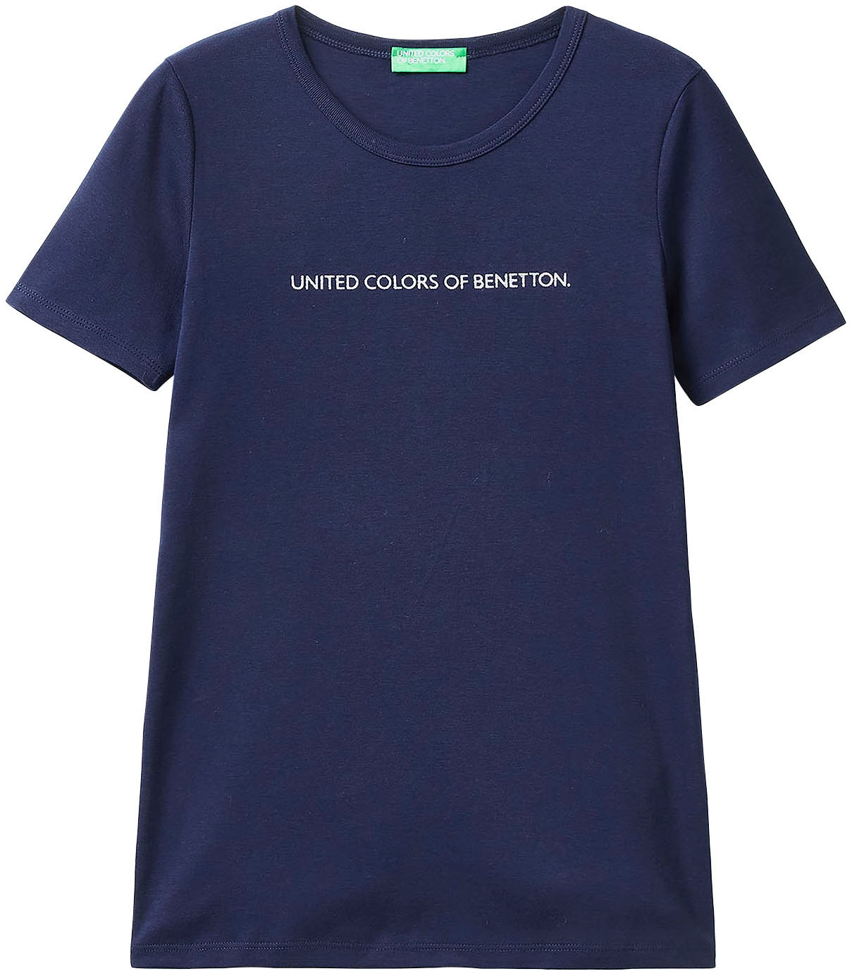 United Colors of Benetton T-Shirt, (1 tlg.), mit glitzerndem Druck online  bestellen | BAUR