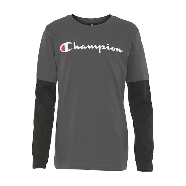 Champion Langarmshirt »Classic Long Sleeve large Logo - für Kinder« auf  Raten | BAUR