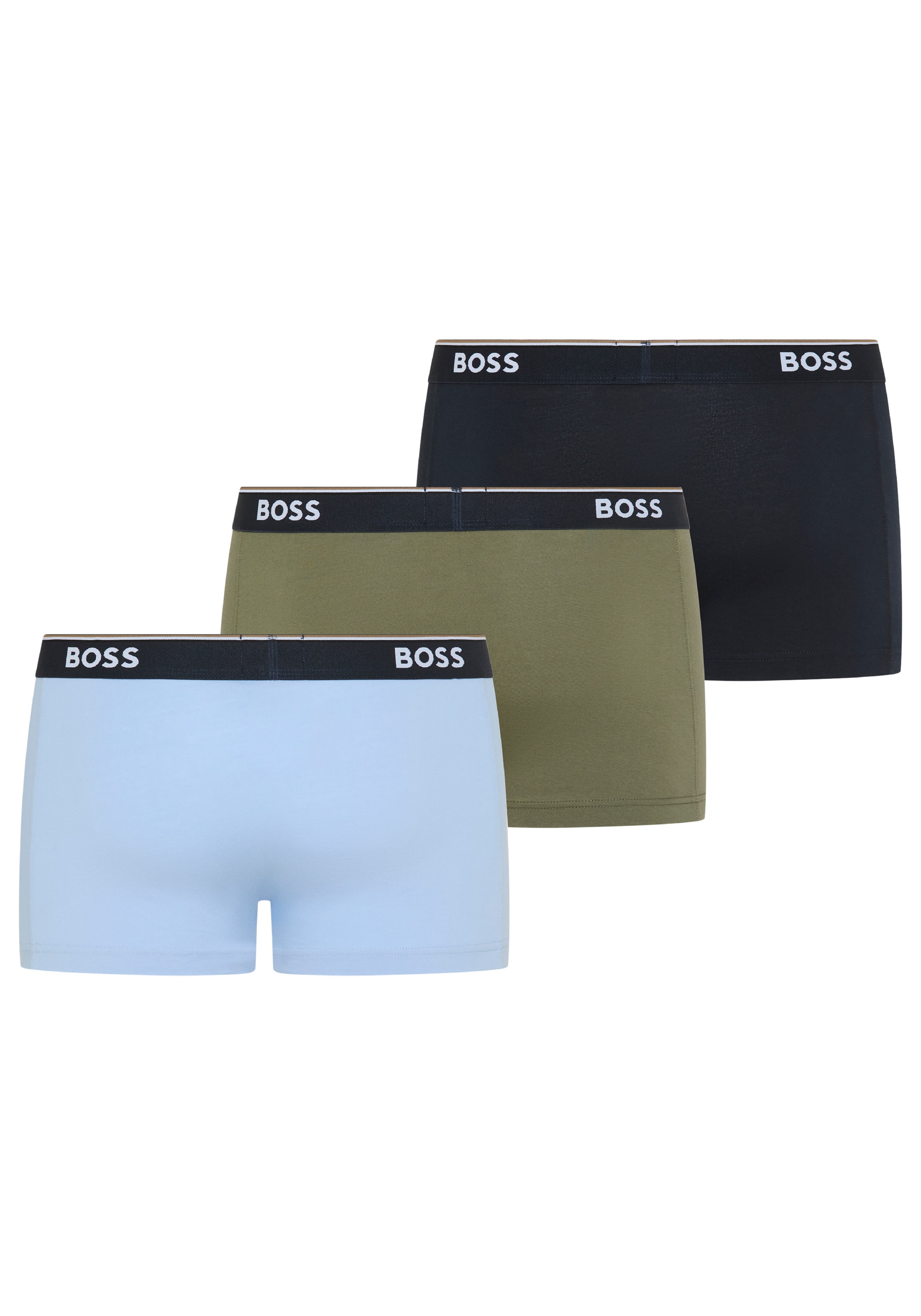 BOSS Trunk Packung, 3 Stk. aus Stretch-Baumwolle mit Logo-Bund, mittlere Bu günstig online kaufen
