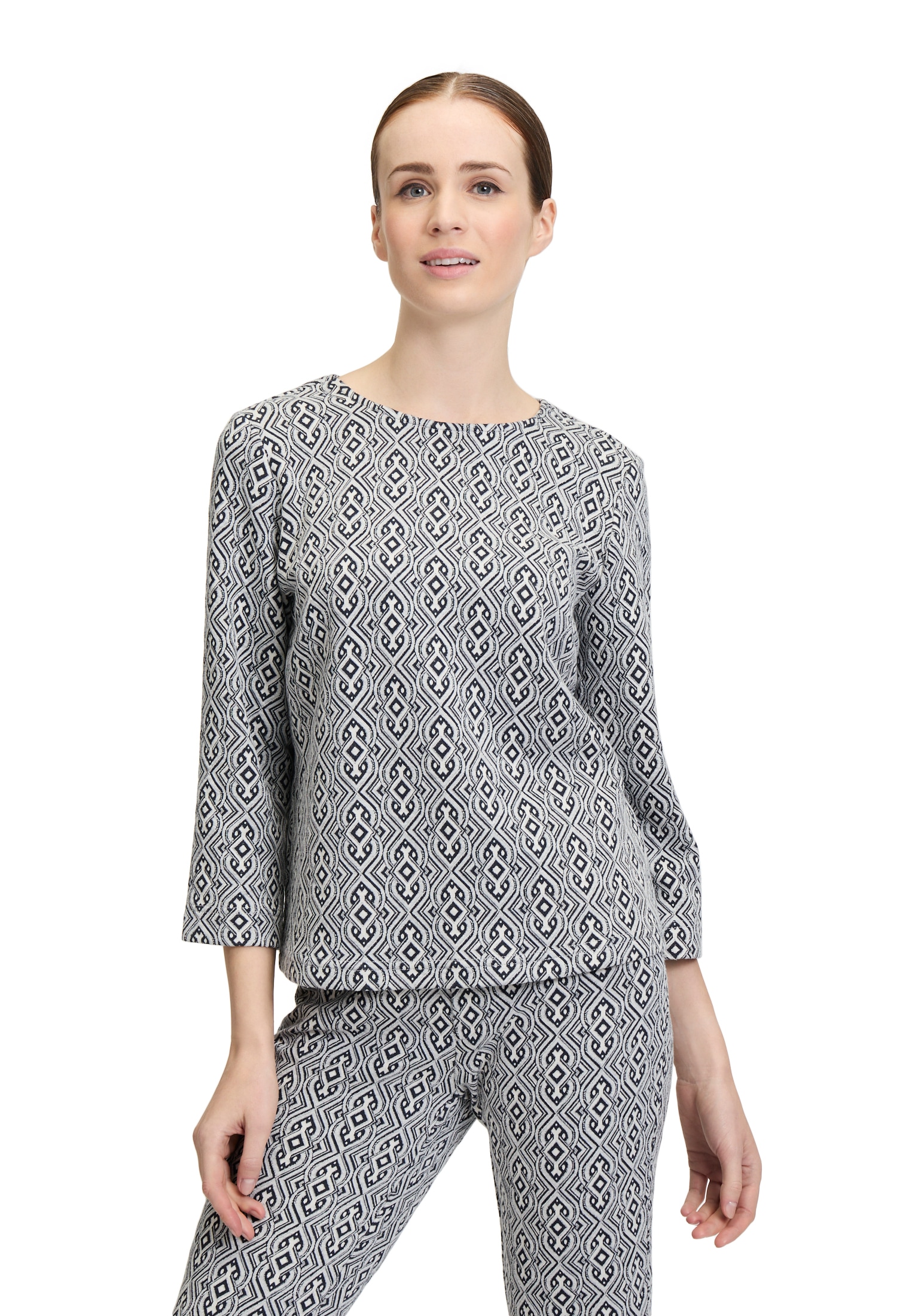 Cartoon Shirtbluse "Cartoon Damen Blusenshirt mit Jacquard" günstig online kaufen