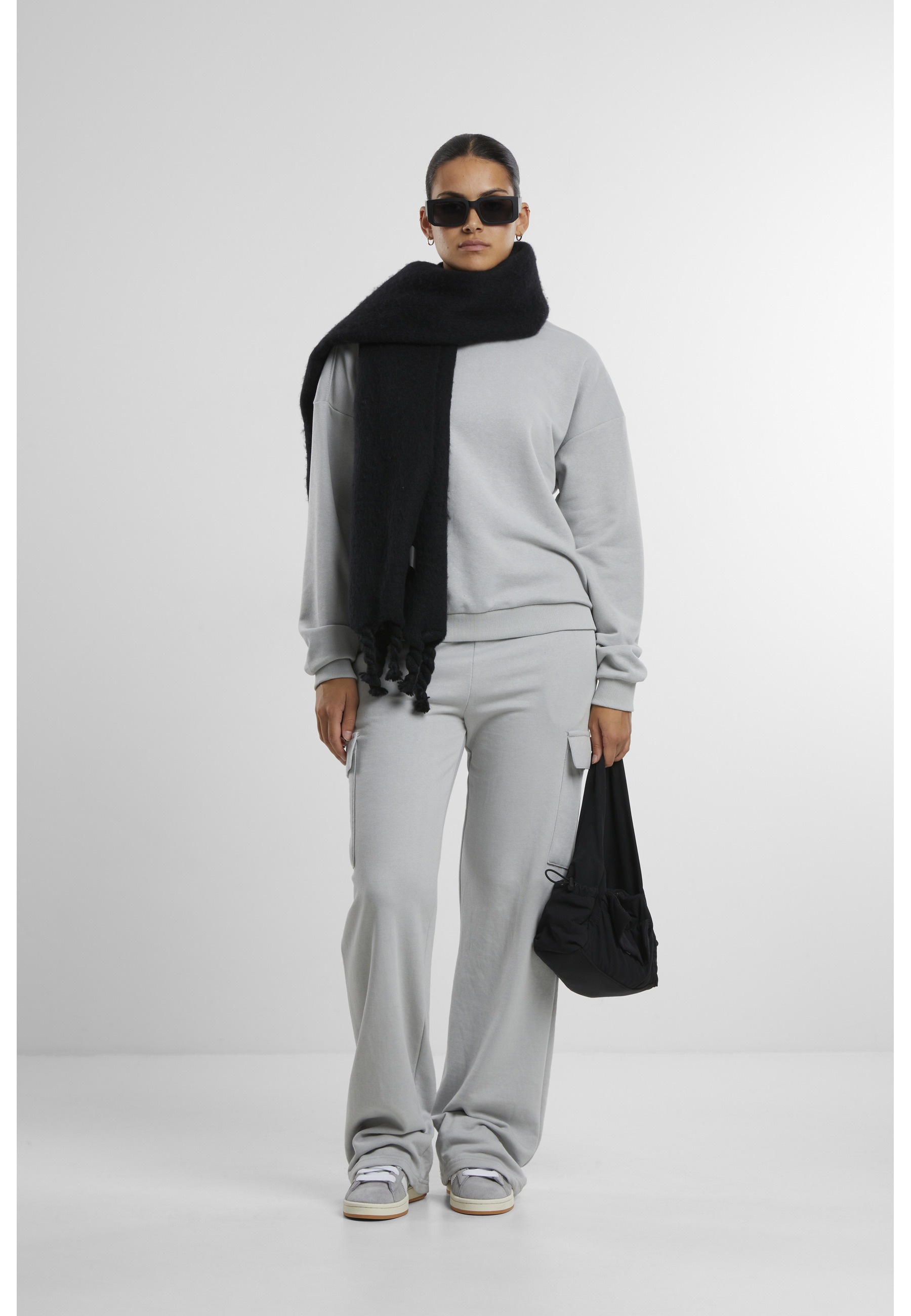 URBAN CLASSICS Sweater »Urban Classics Damen Ladies Oversized Light Terry Crewneck«
