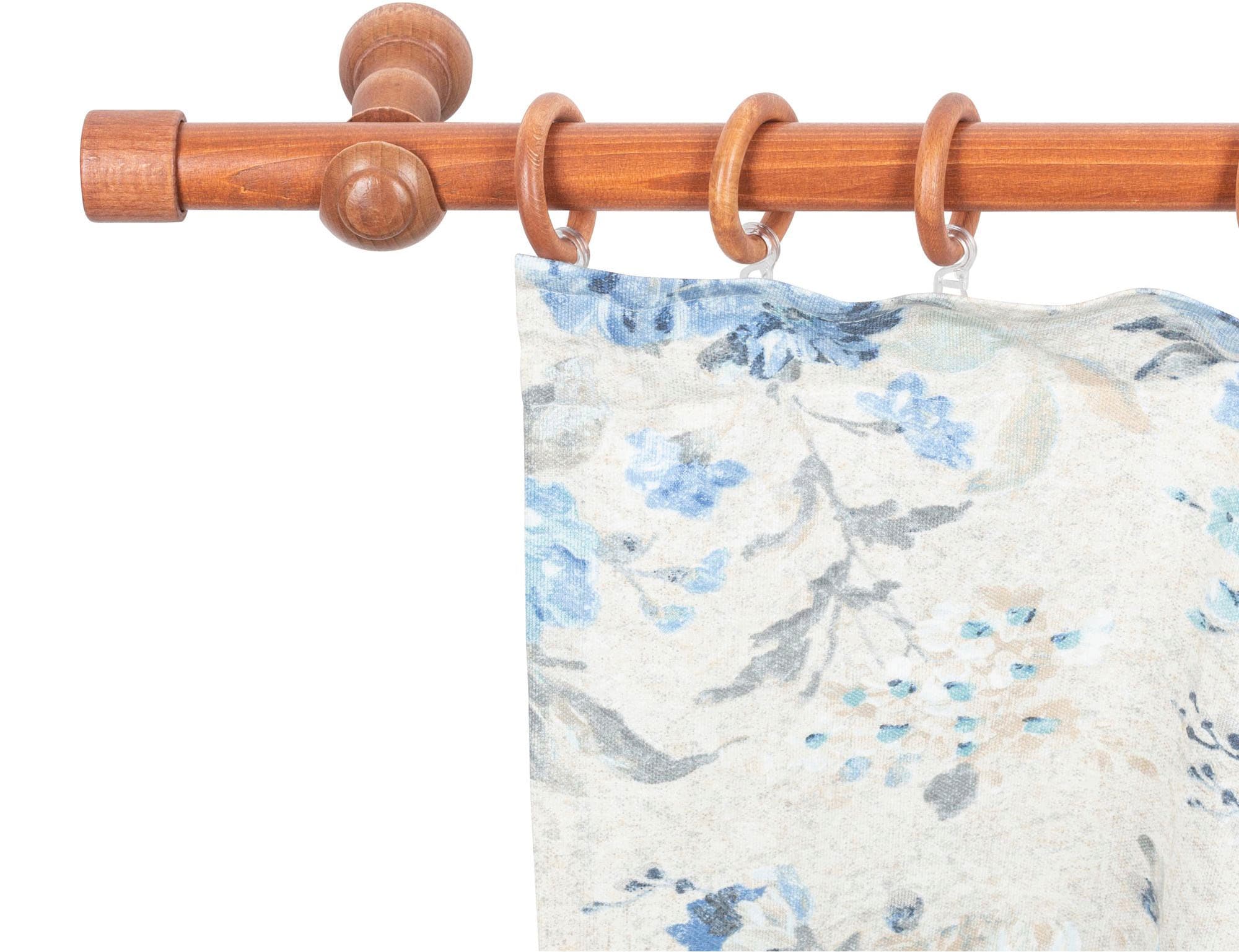 SN DECO GROUP Gardinenstange "Cafiro" 1 läufig-läufig Fixmaß 28 mm, Holz, v günstig online kaufen